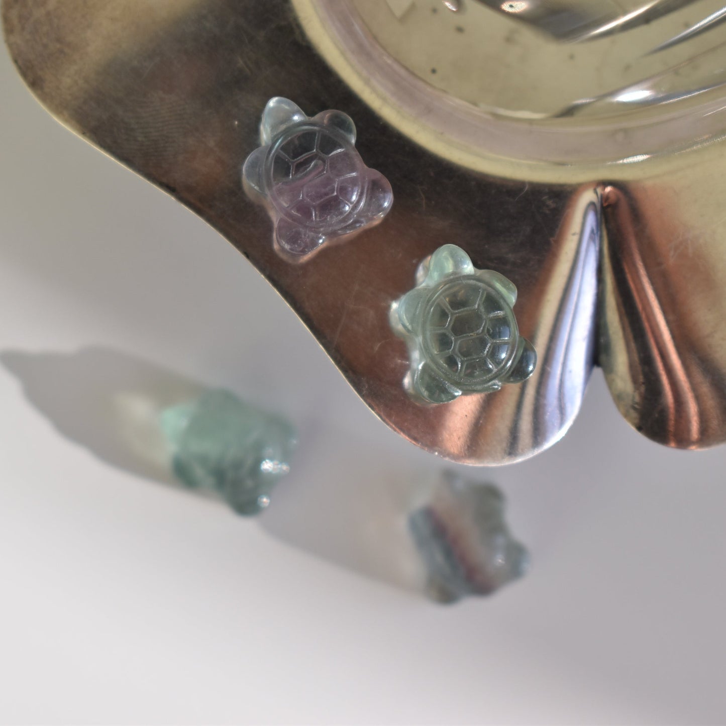 Fluorite Turtle Carving