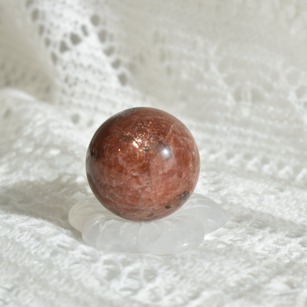 Rainbow Sunstone Sphere #2