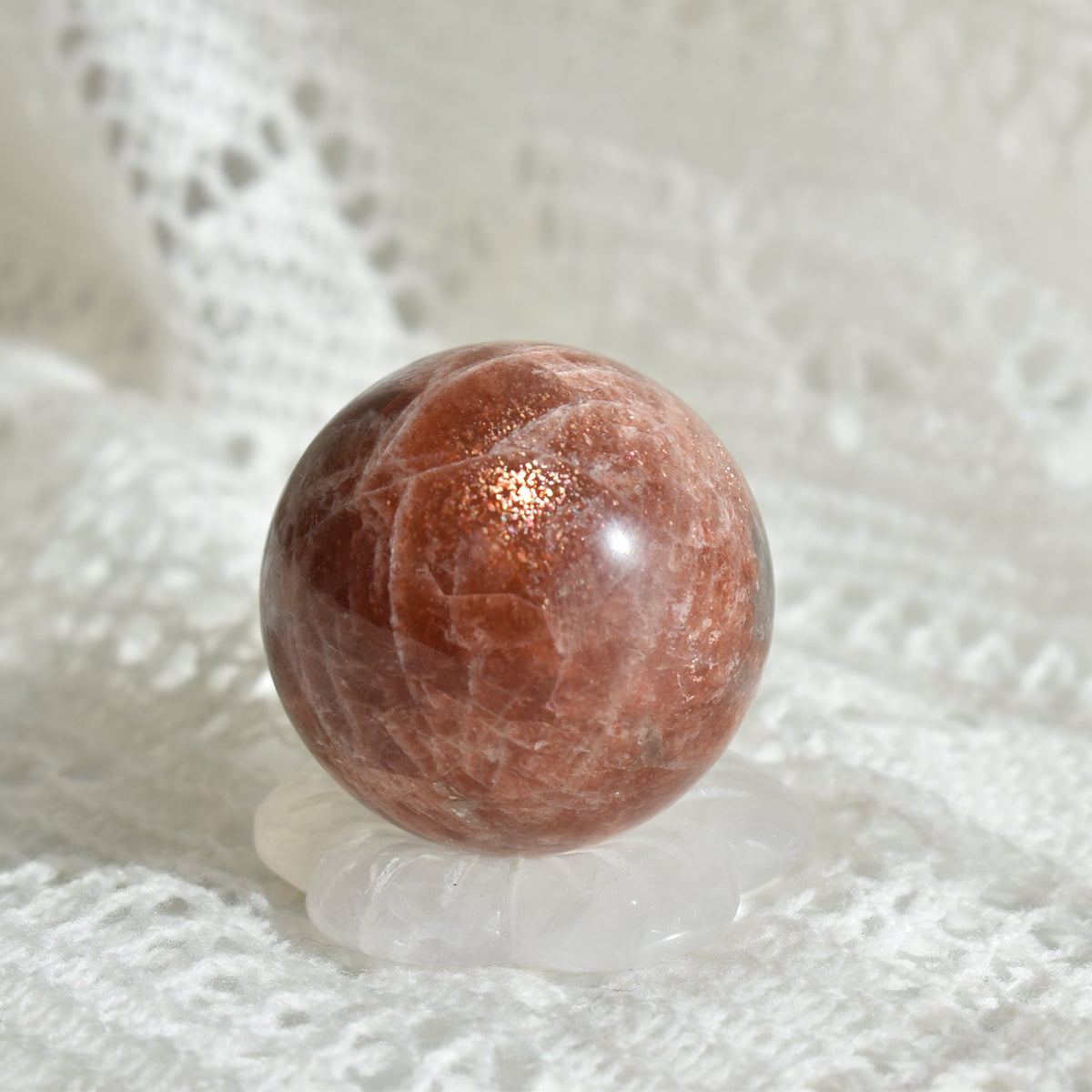 Rainbow Sunstone Sphere #1