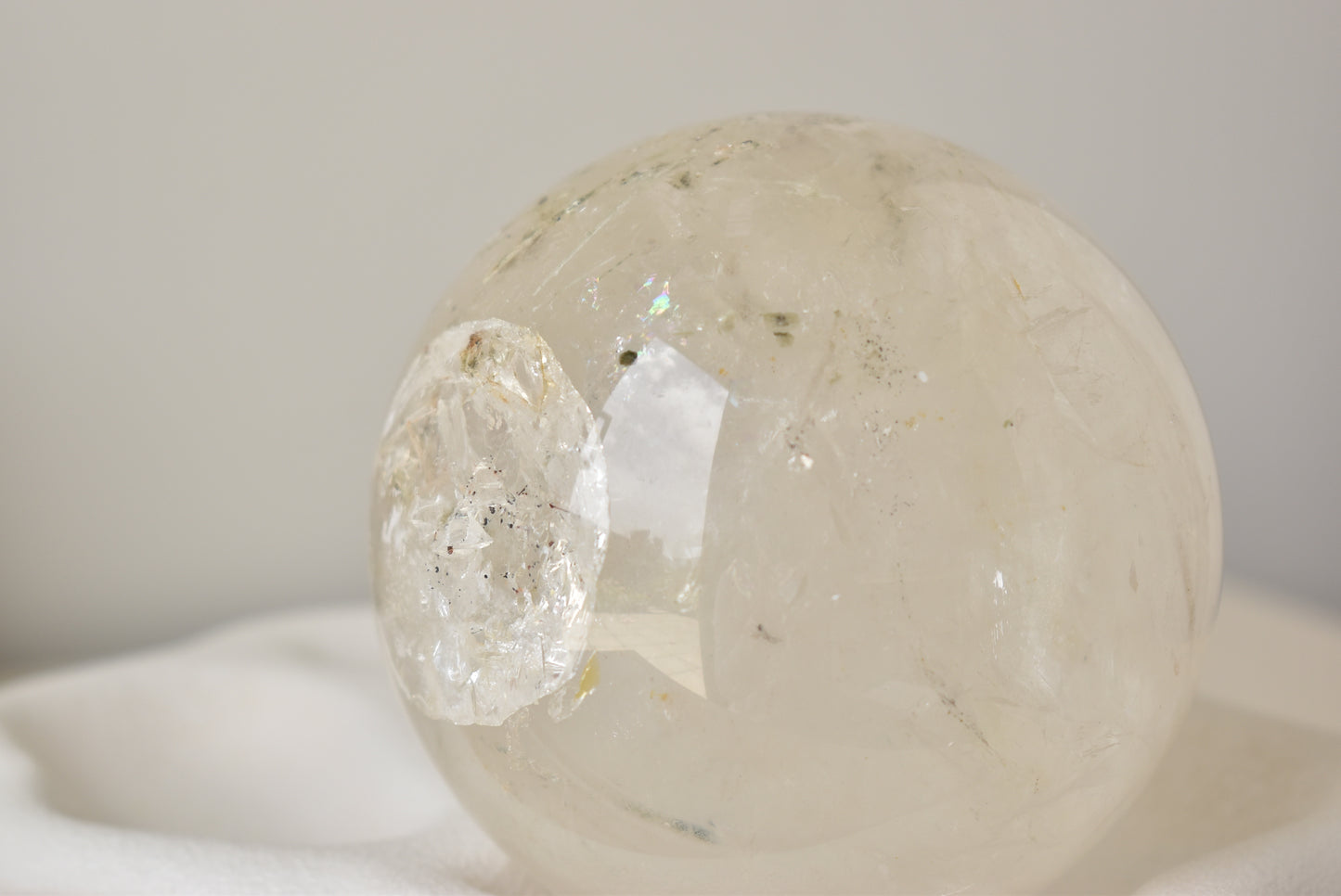 Large Rutilated Quartz Sphere 1.35kg