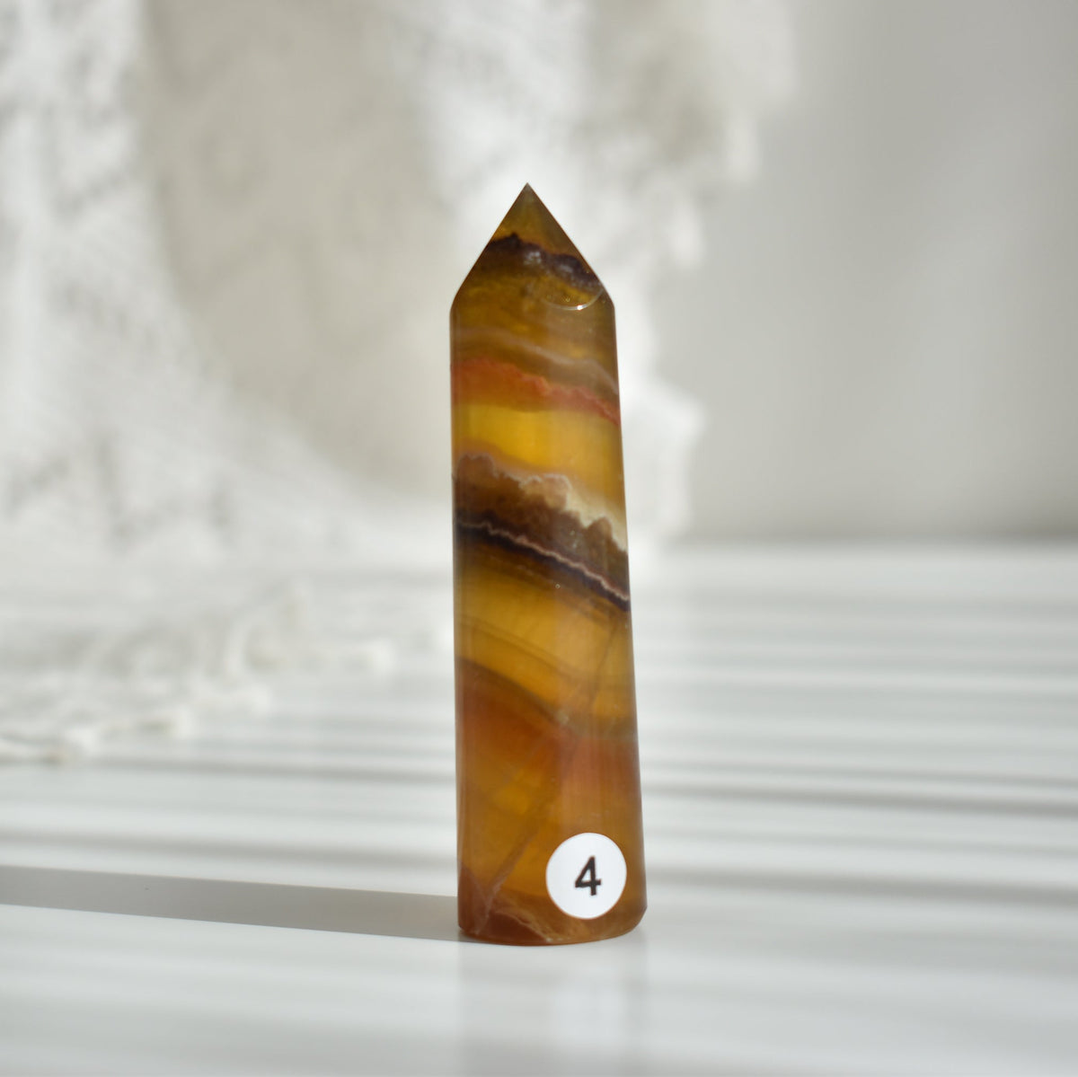 Yellow Fluorite Circular Points