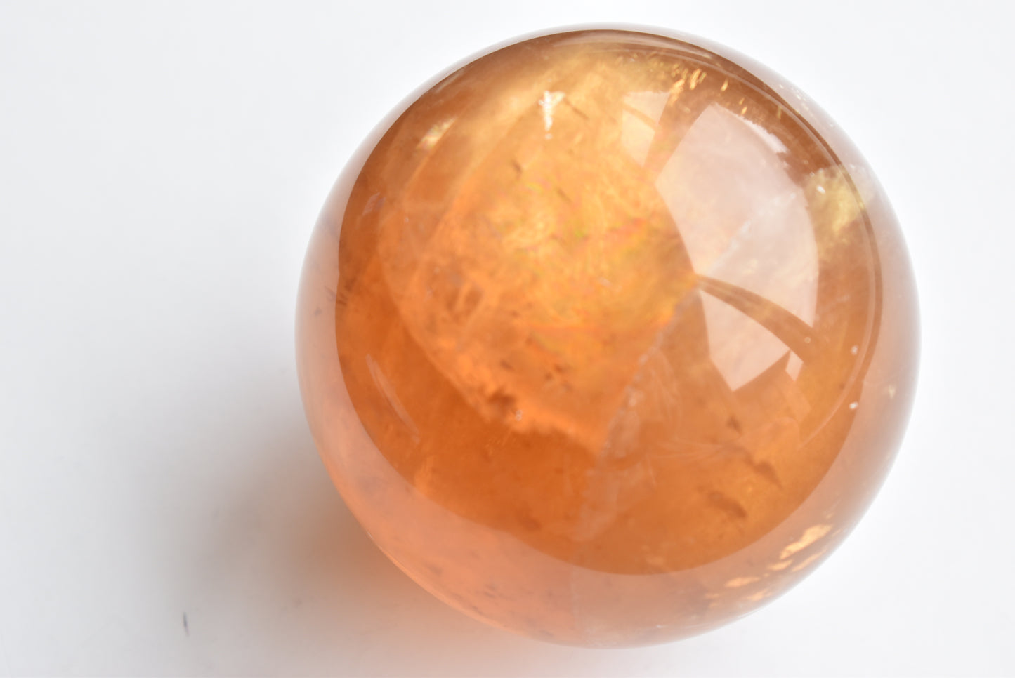 HG Optical Honey Calcite Sphere 1.3kg (video)