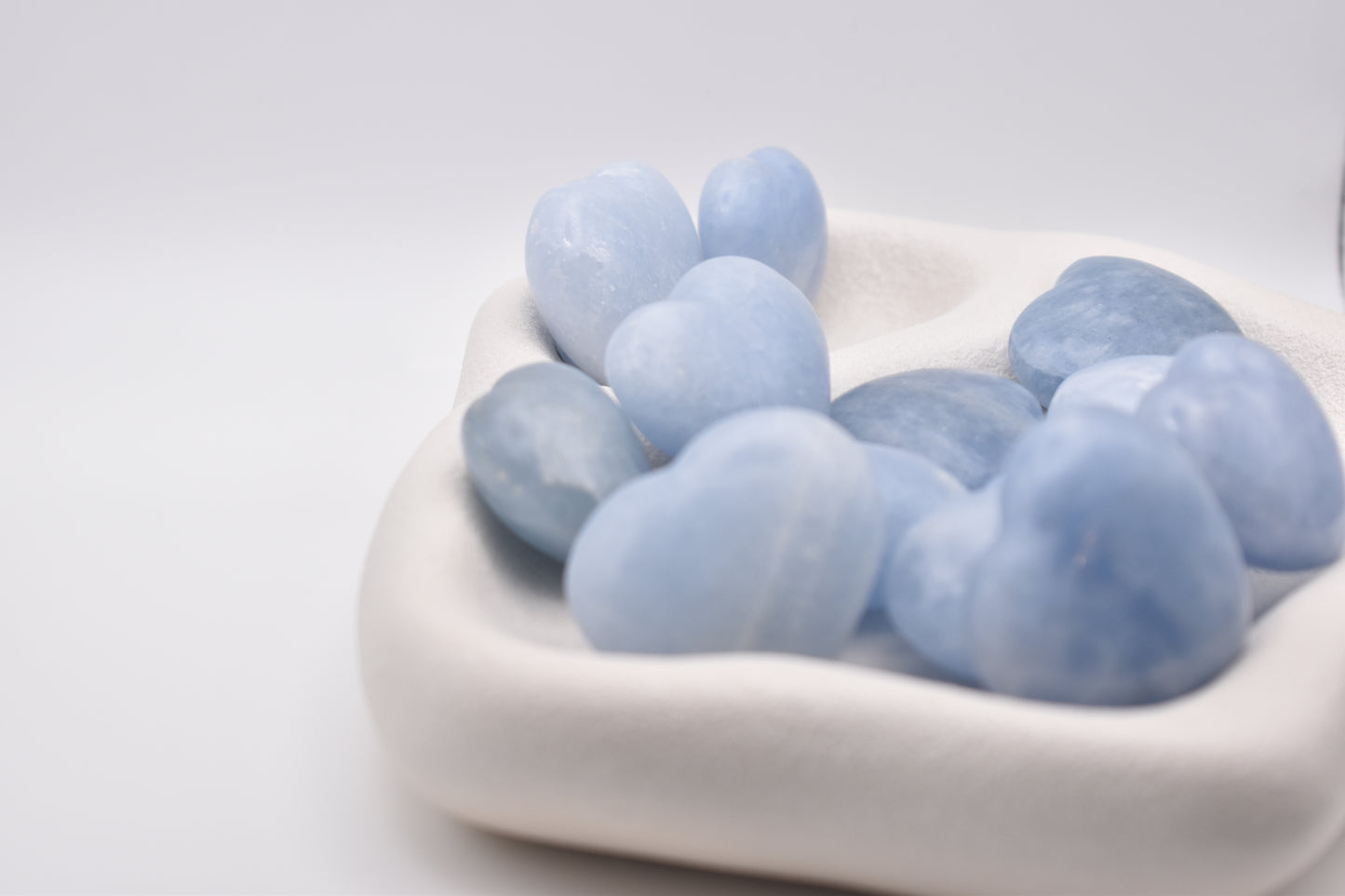 Blue Calcite Hearts