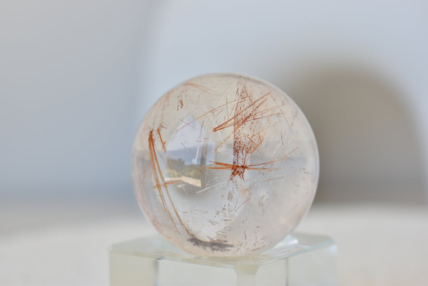 HG Red Rutile Quartz Sphere 36mm