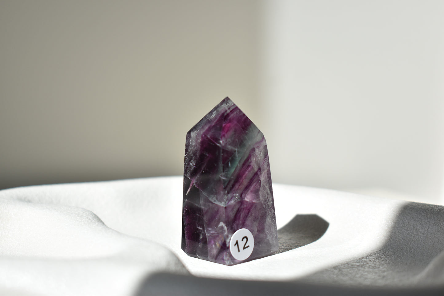 Feather Fluorite Point #12