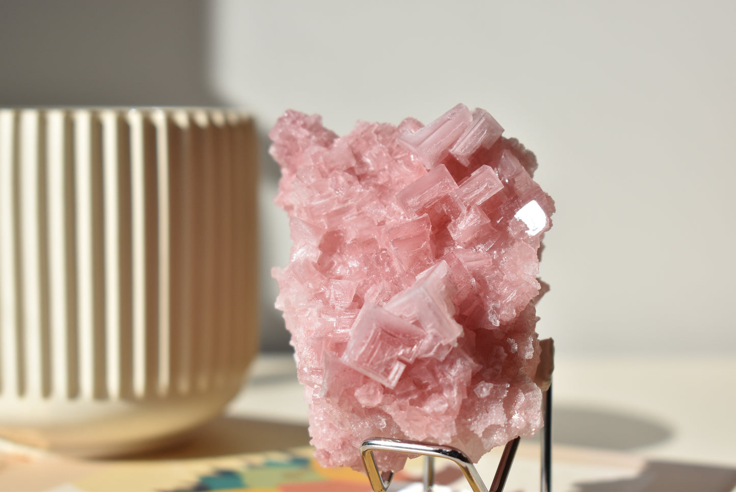 Pink Halite with Stand #3