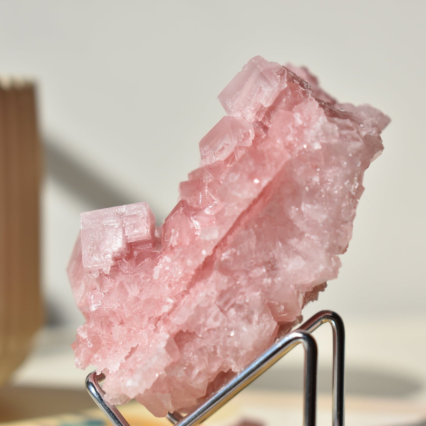 Pink Halite with Stand #3