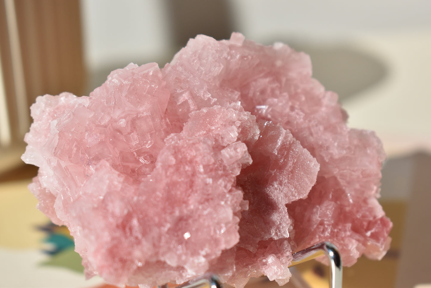 Pink Halite with Stand #3