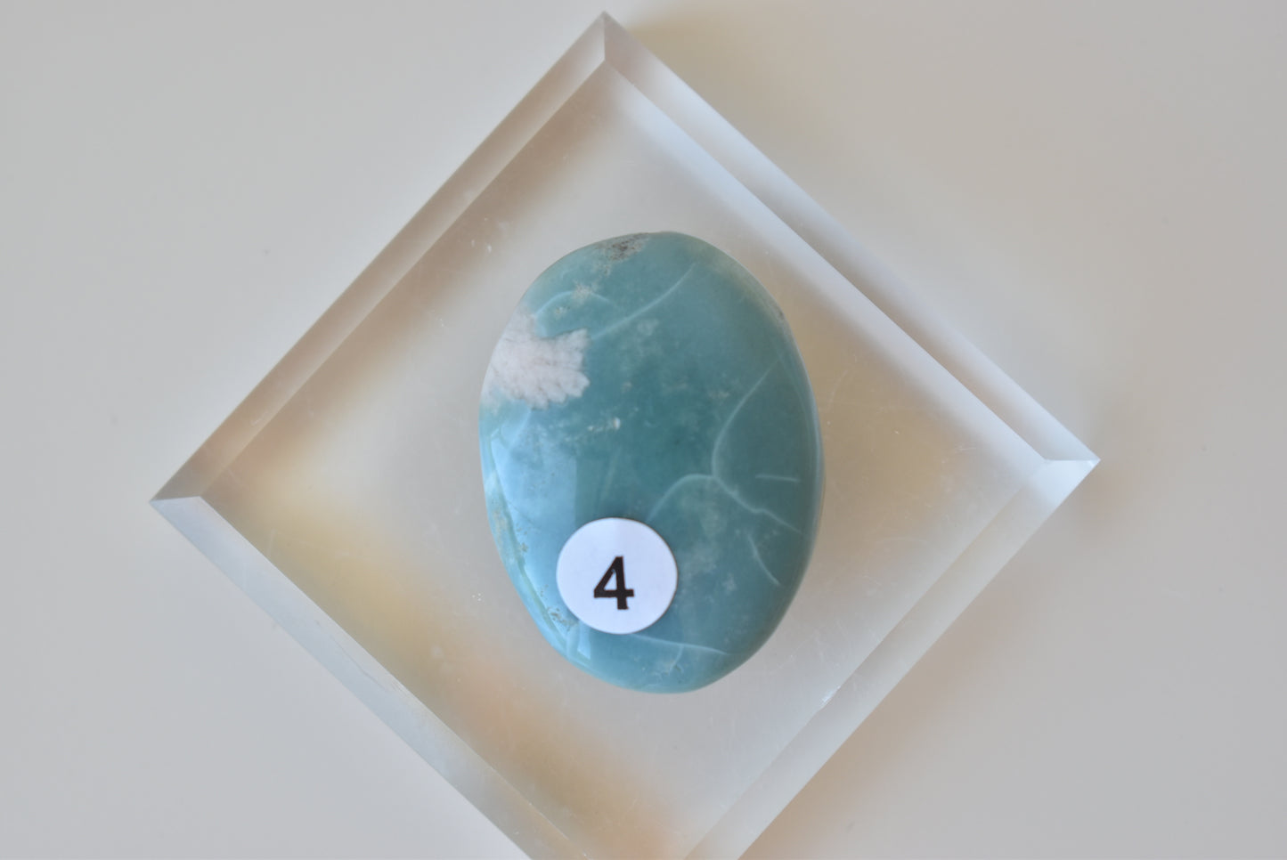 Green Flower Agate Palmstone