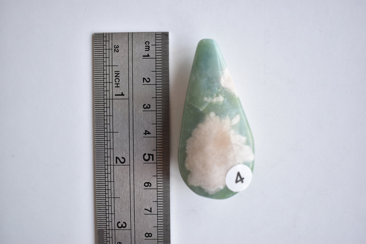 Green Flower Agate (drop shape)