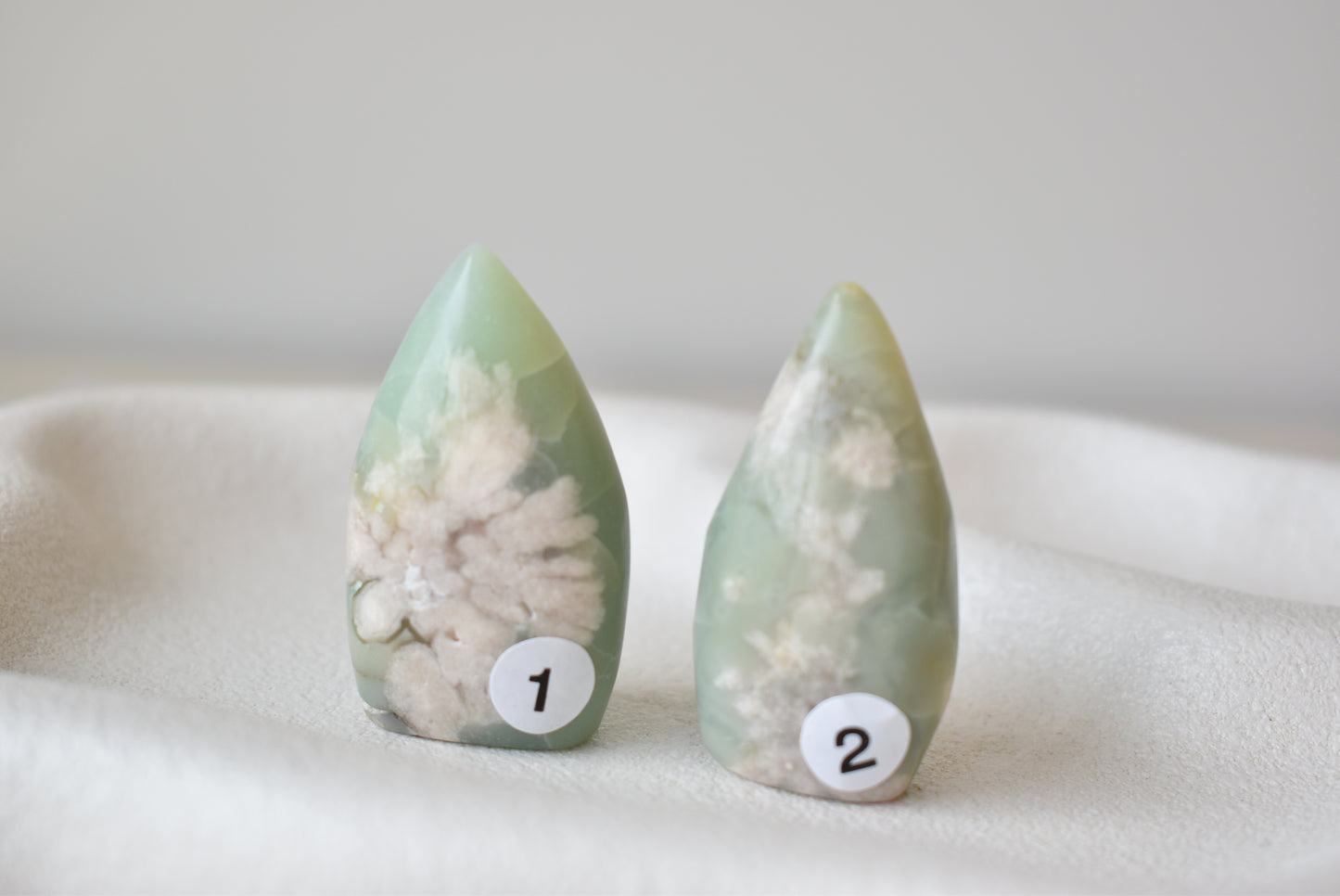 Green Flower Agate Flame