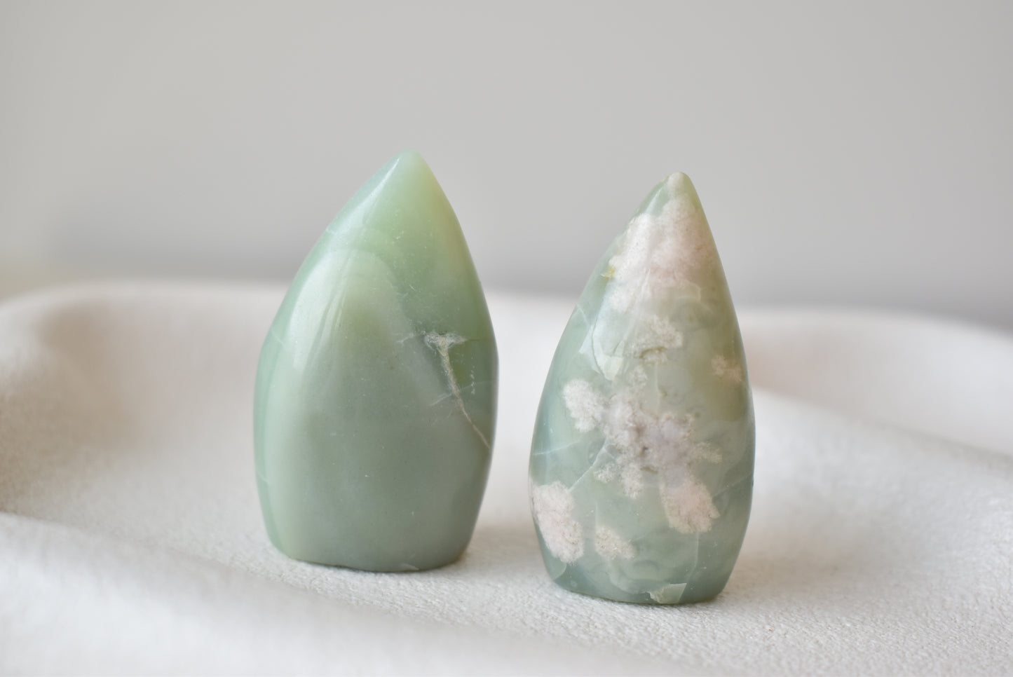 Green Flower Agate Flame