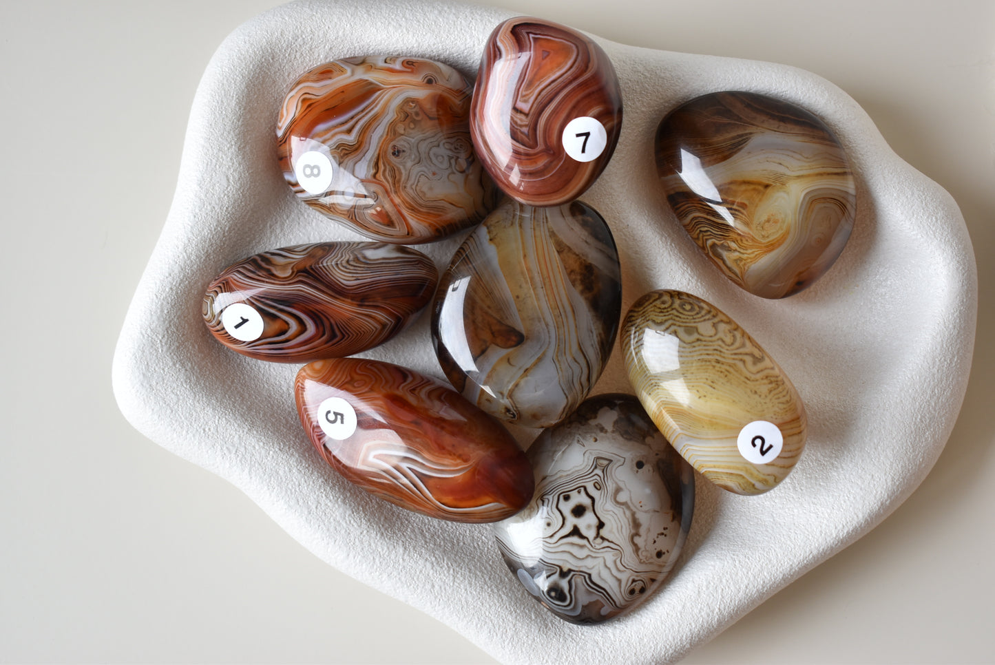 Sardonyx Carnelian Palm Stone (Madagascar)