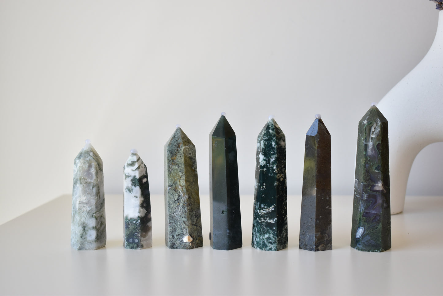 Small Moss Agate Points