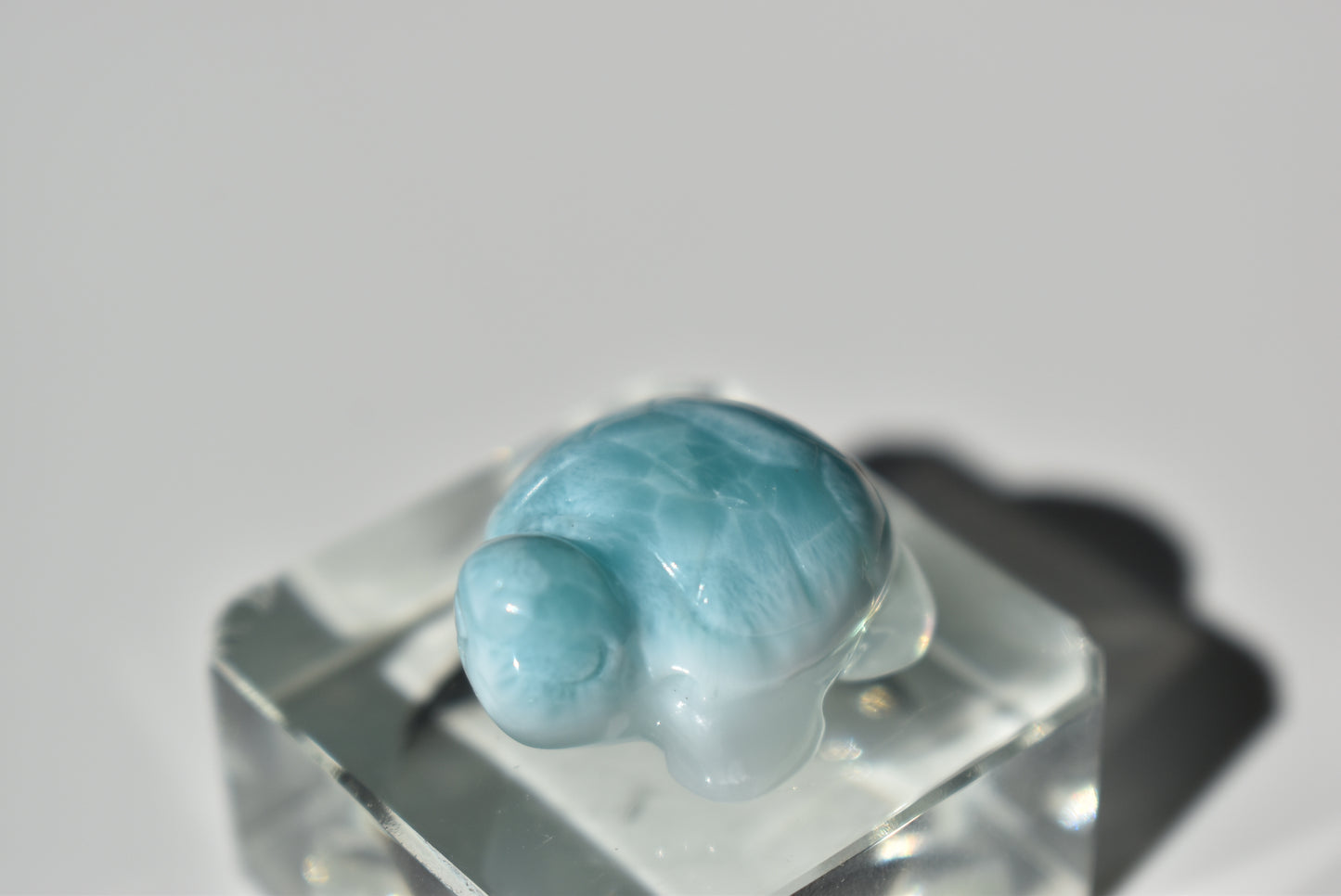 HG Larimar Turtle Carving