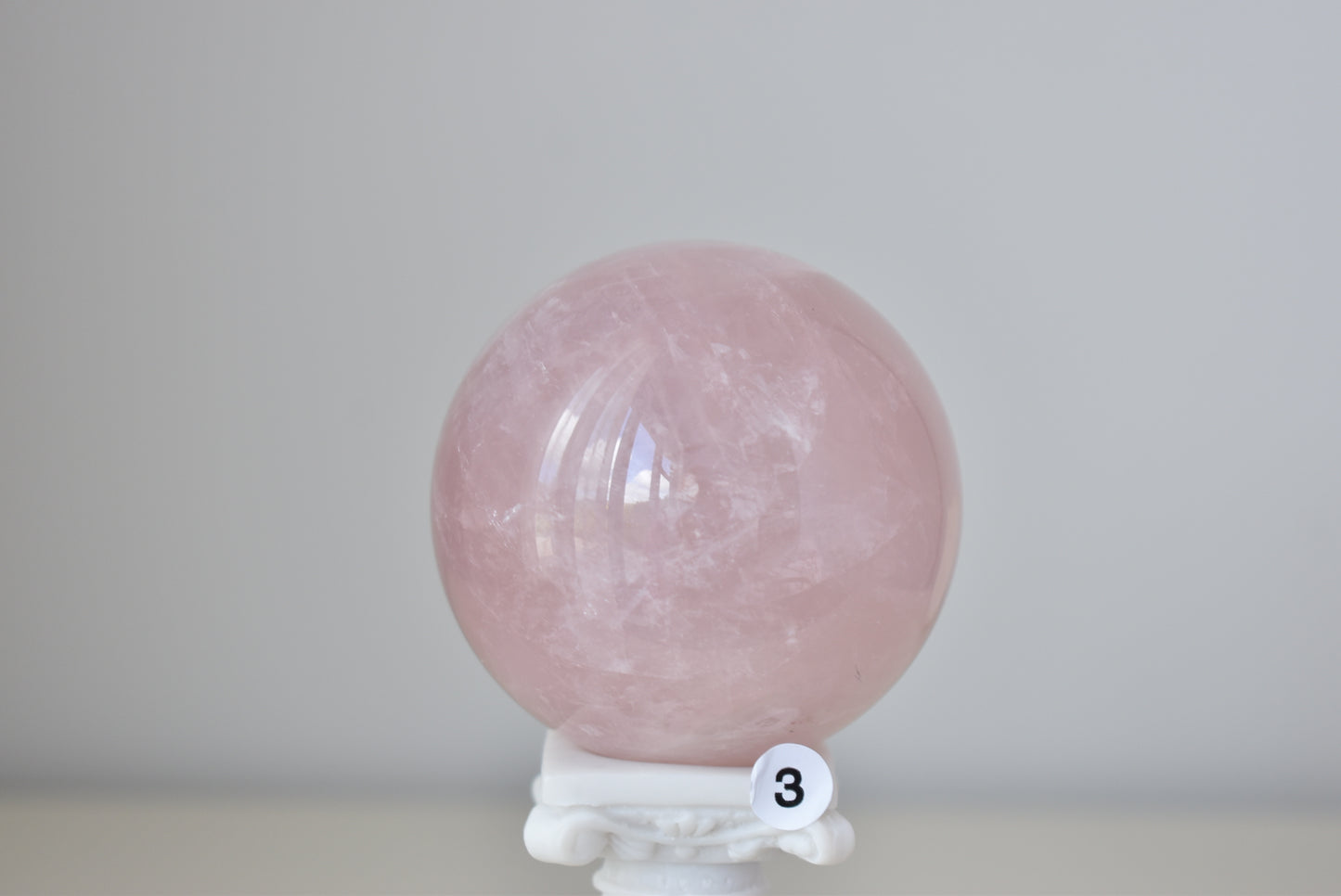 Rose Quartz Sphere #3 65mm
