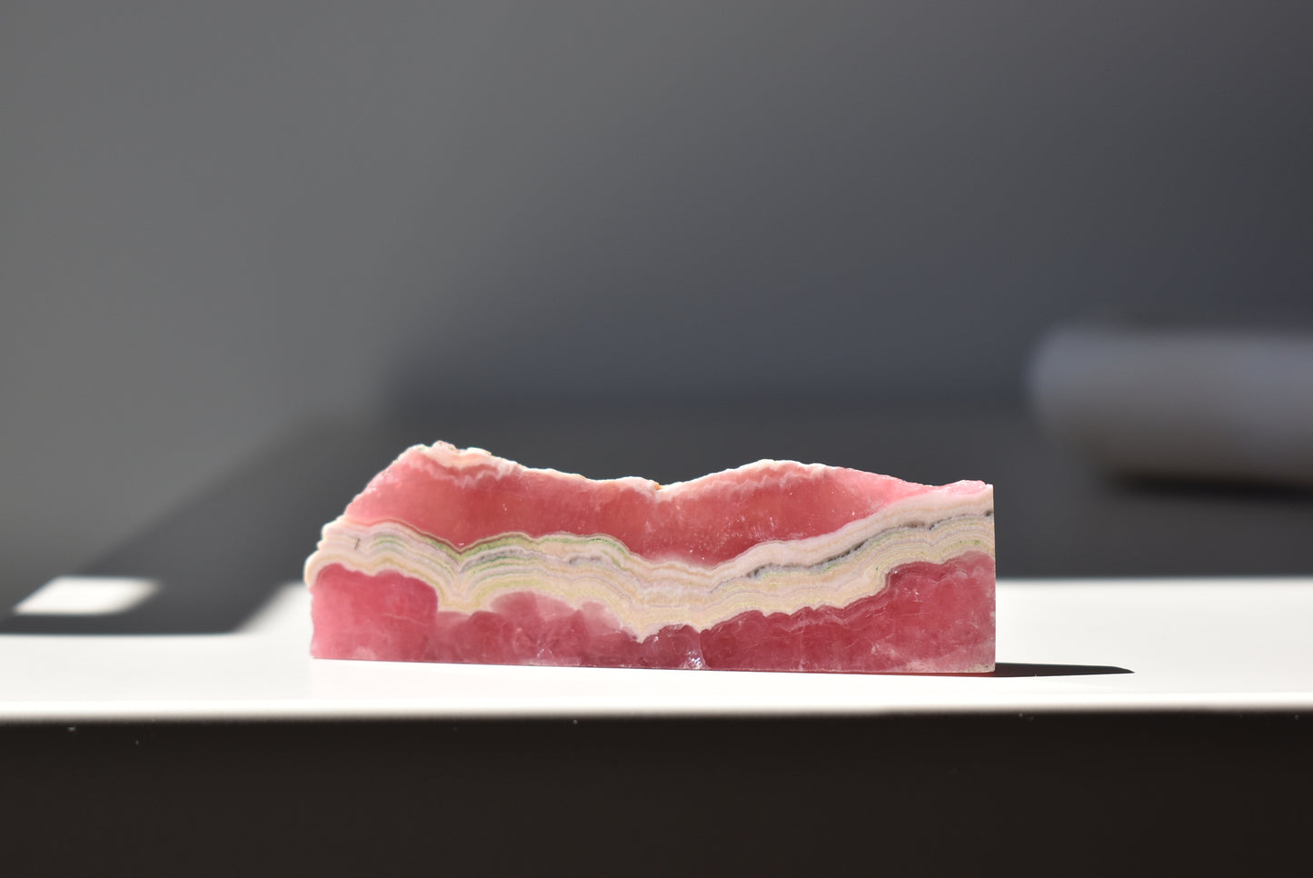 Rhodochrosite Slab #1 (video)