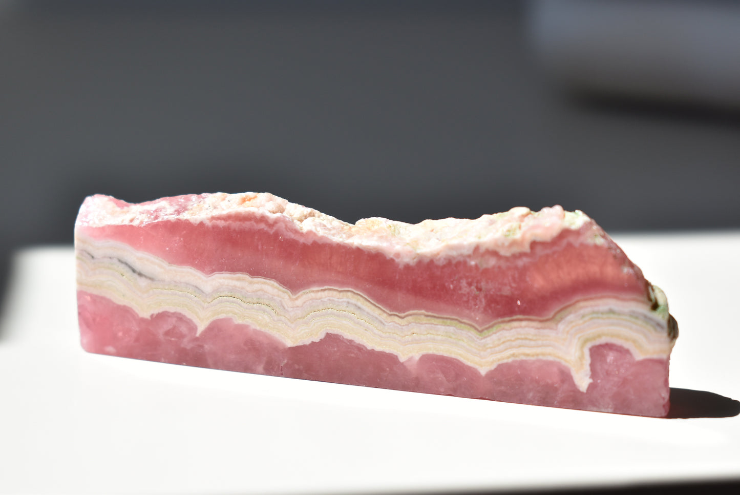 Rhodochrosite Slab #1 (video)
