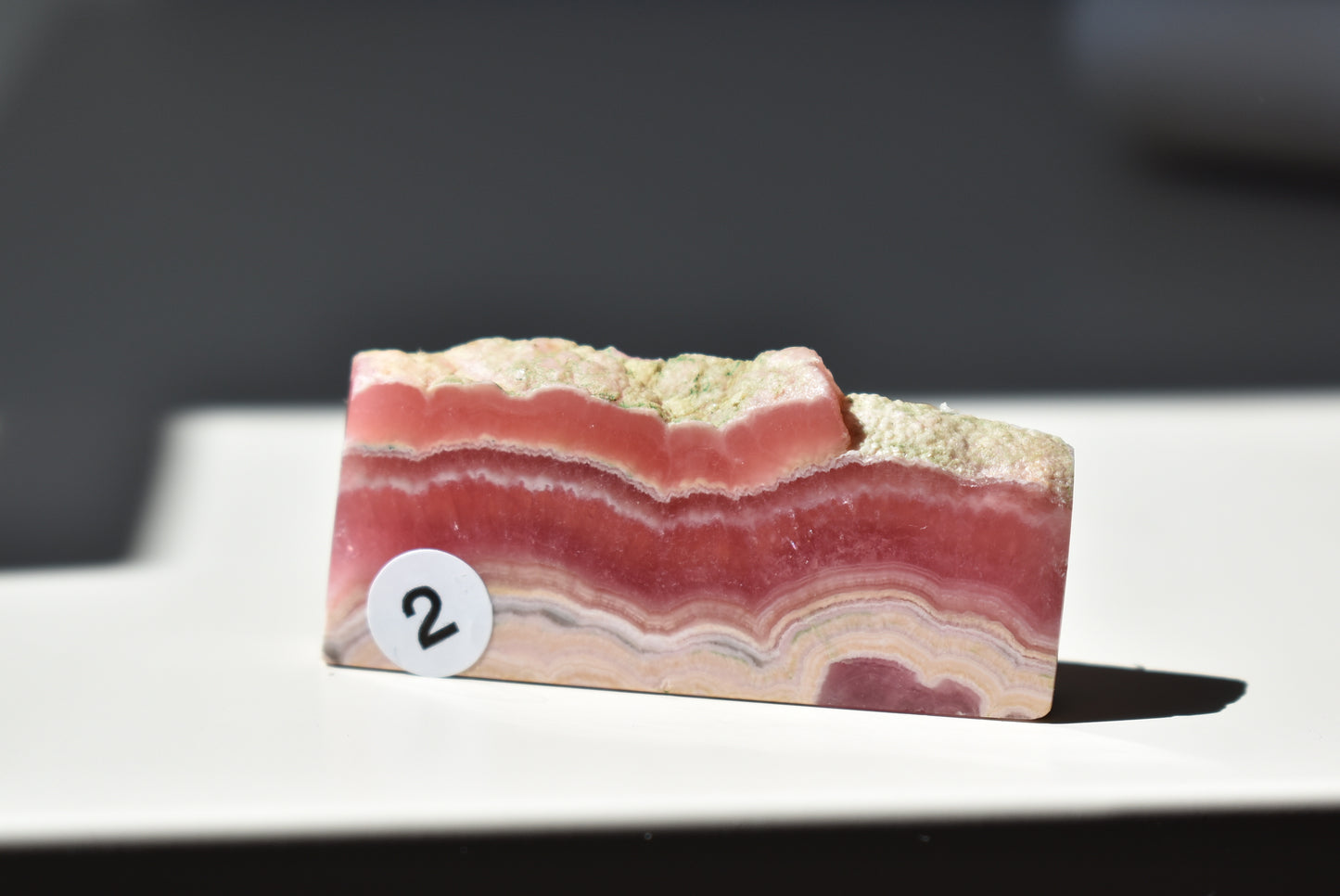 Rhodochrosite Slab #2 (video)