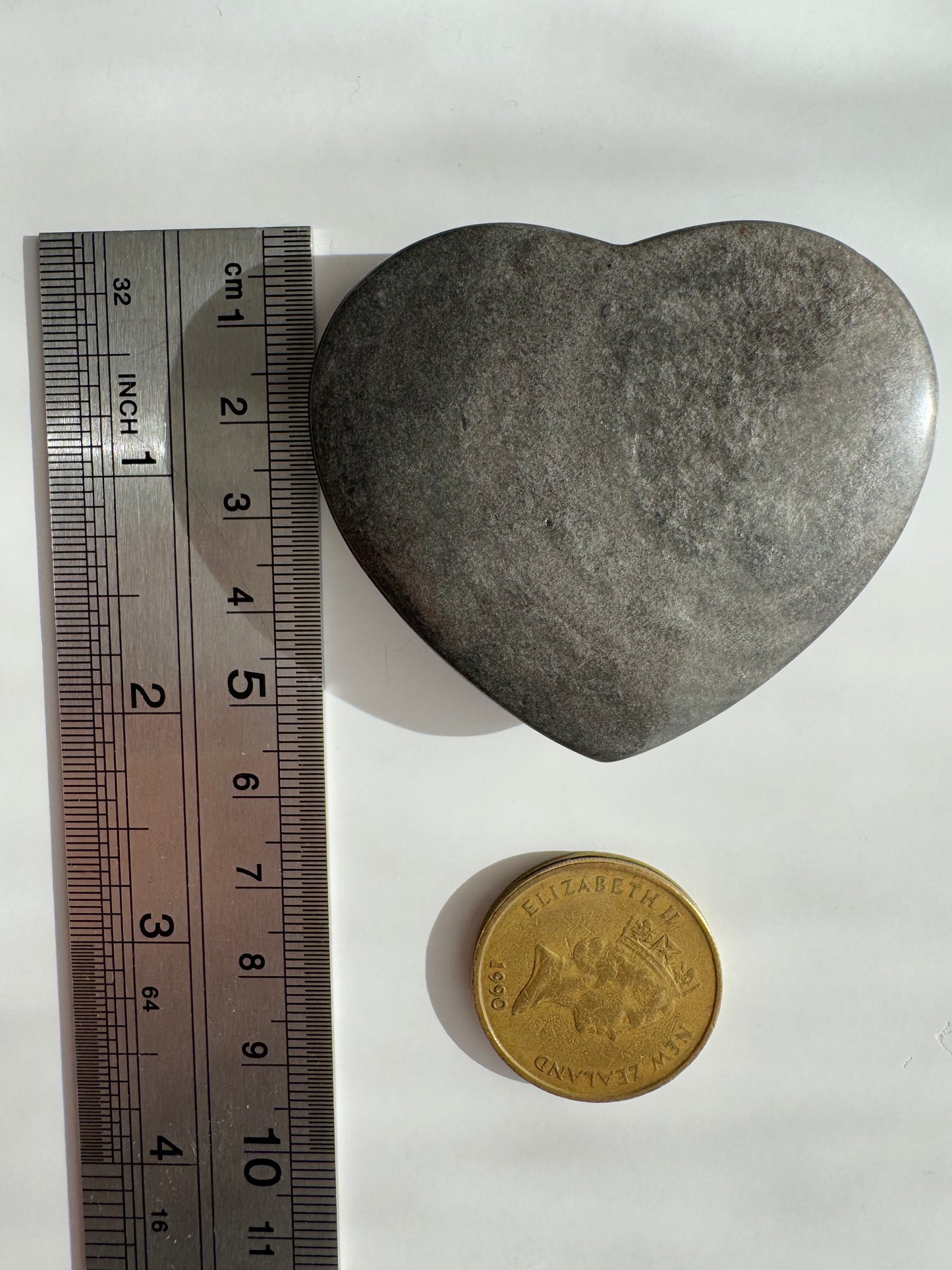 Silver Obsidian Heart