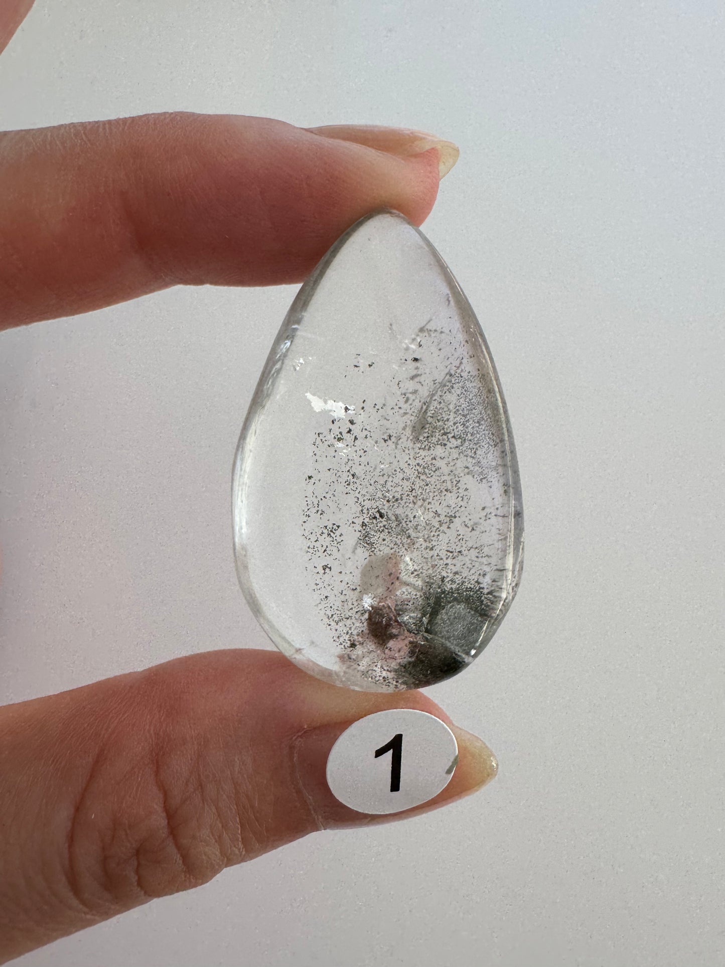 Garden Quartz Lodolite pendants (undrilled)