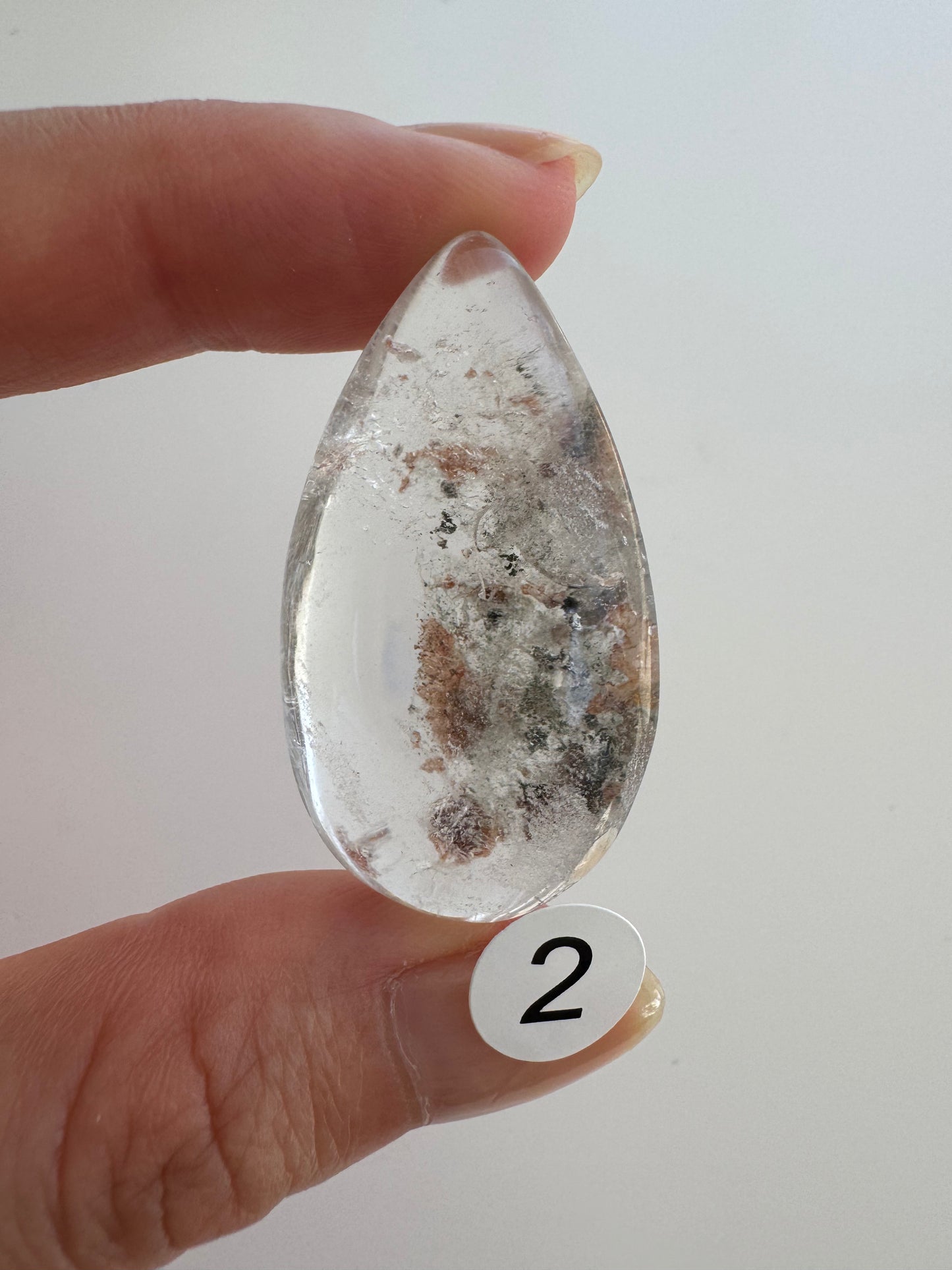Garden Quartz Lodolite pendants (undrilled)