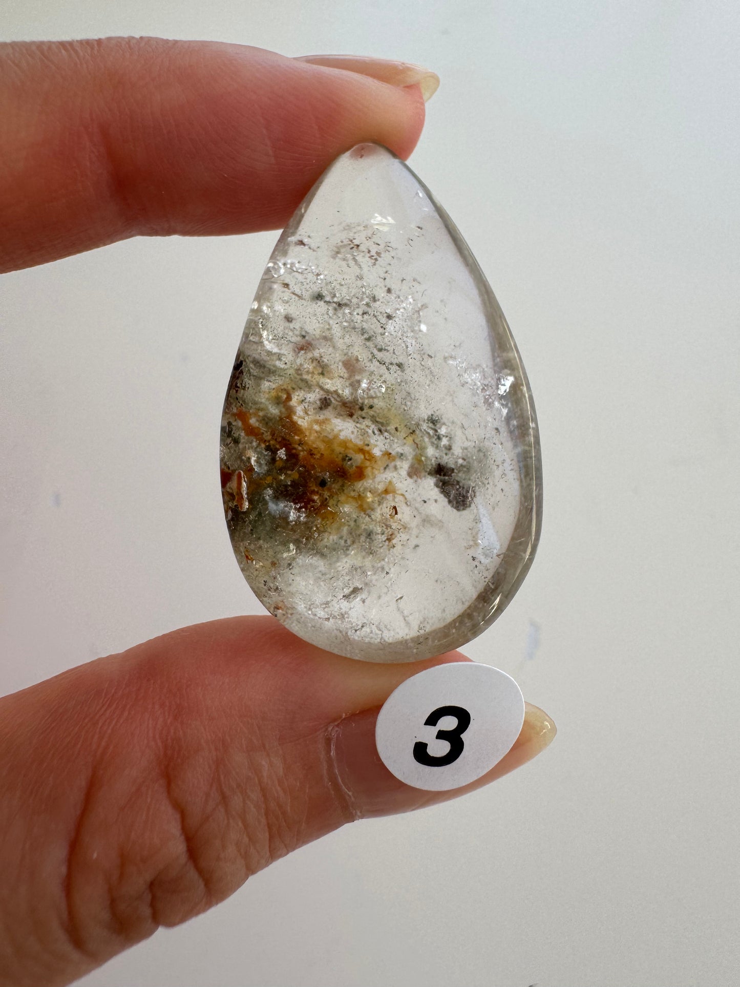 Garden Quartz Lodolite pendants (undrilled)