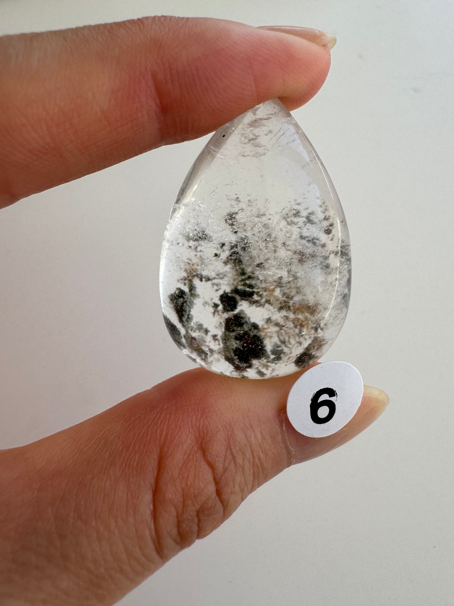 Garden Quartz Lodolite pendants (undrilled)
