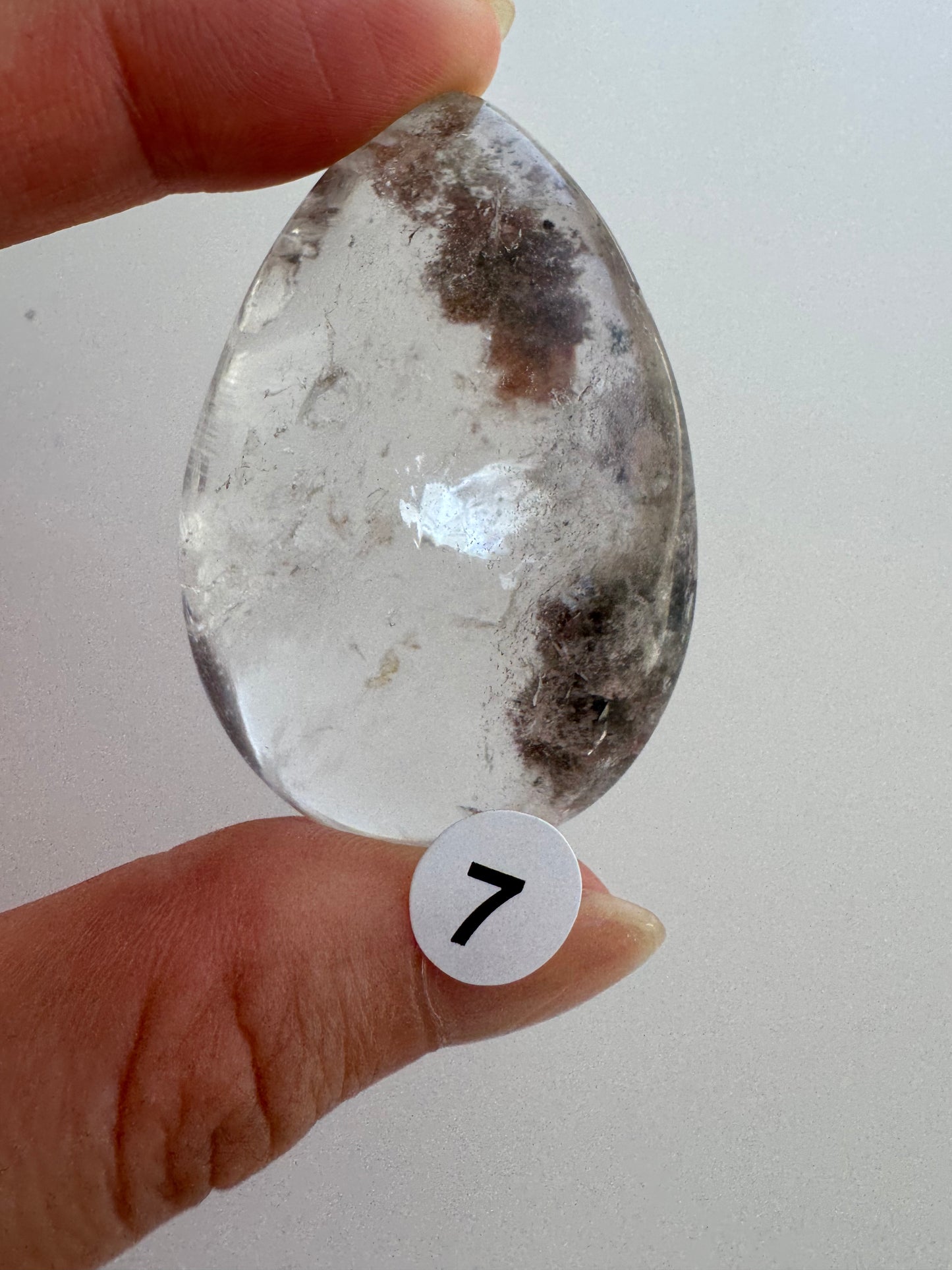 Garden Quartz Lodolite pendants (undrilled)