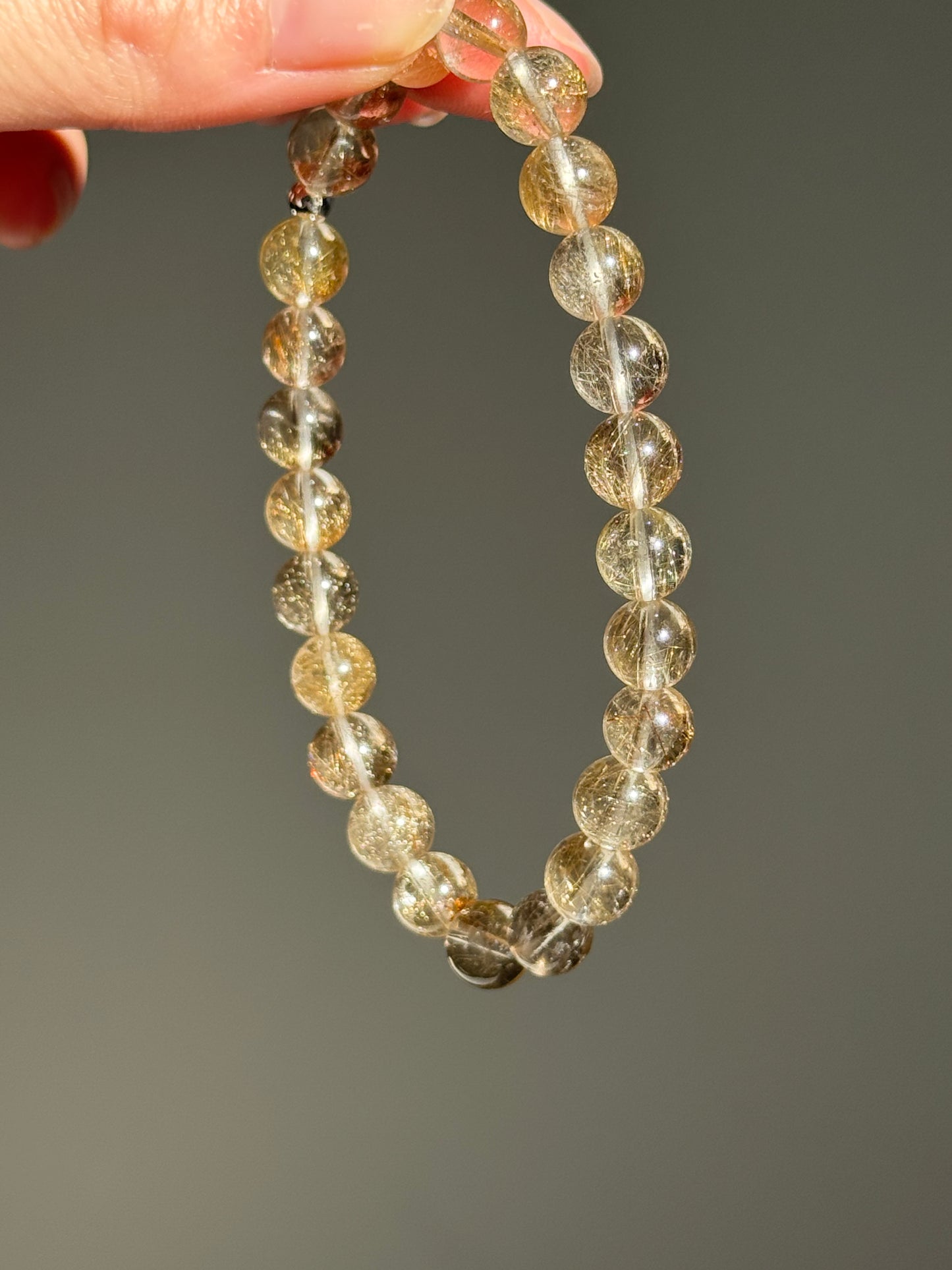 Golden Rutile Quartz Bracelet 8mm