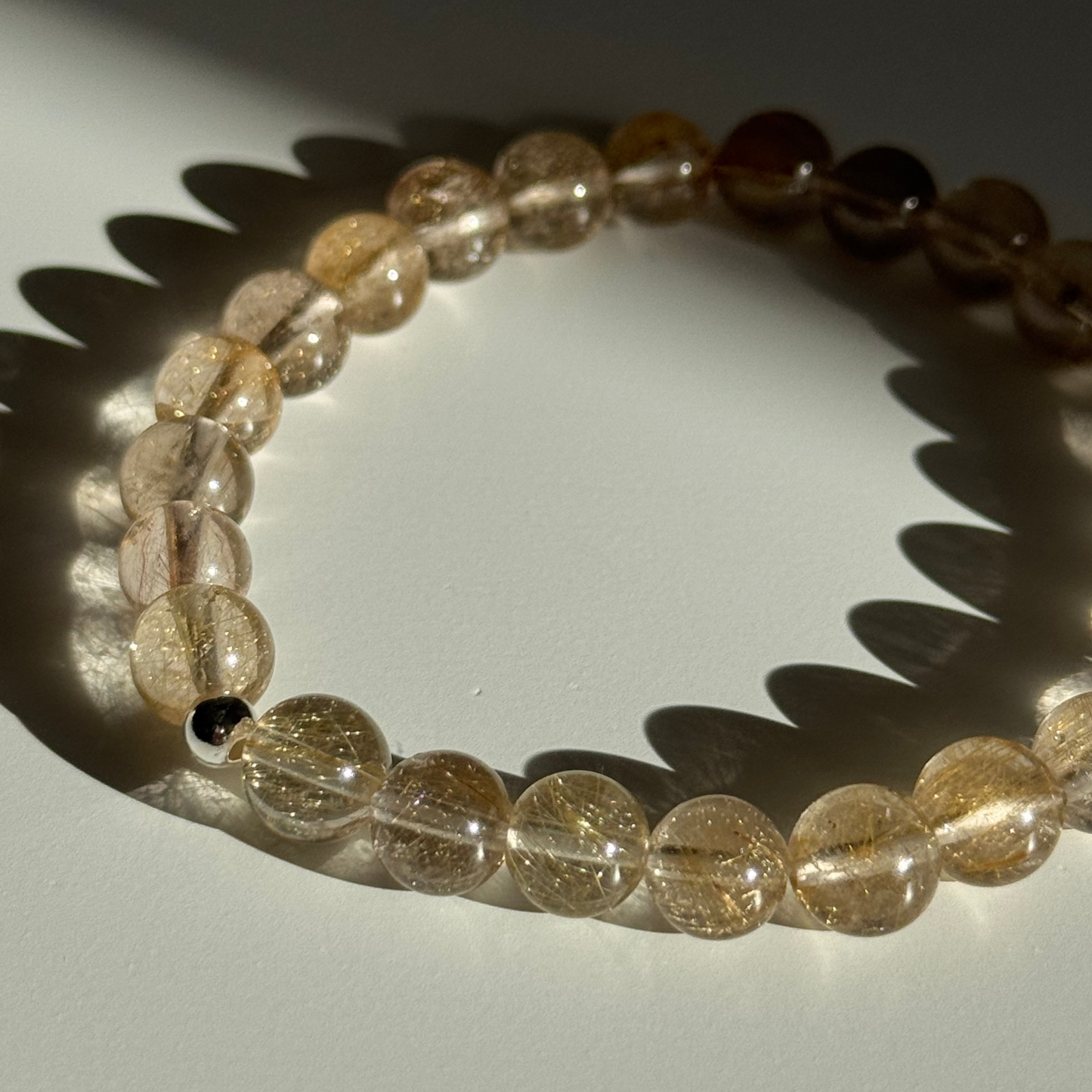 Golden Rutile Quartz Bracelet 8mm