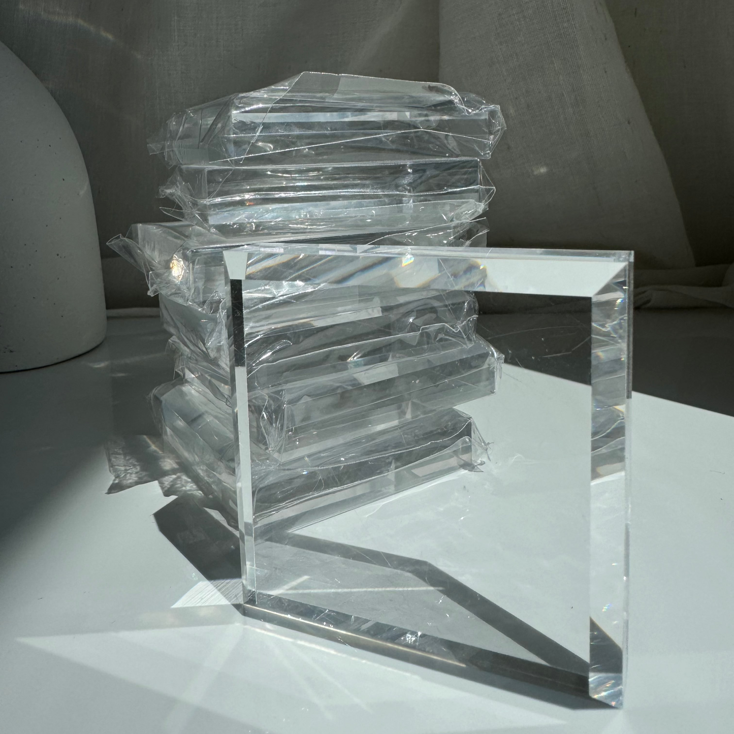 Acrylic Crystal Display Square Plate