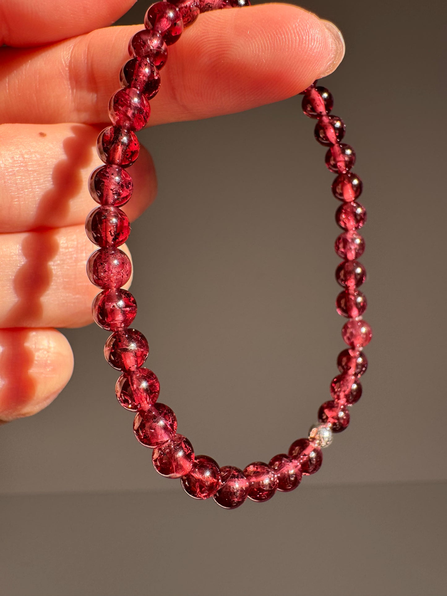 Garnet Bracelet 5.5mm