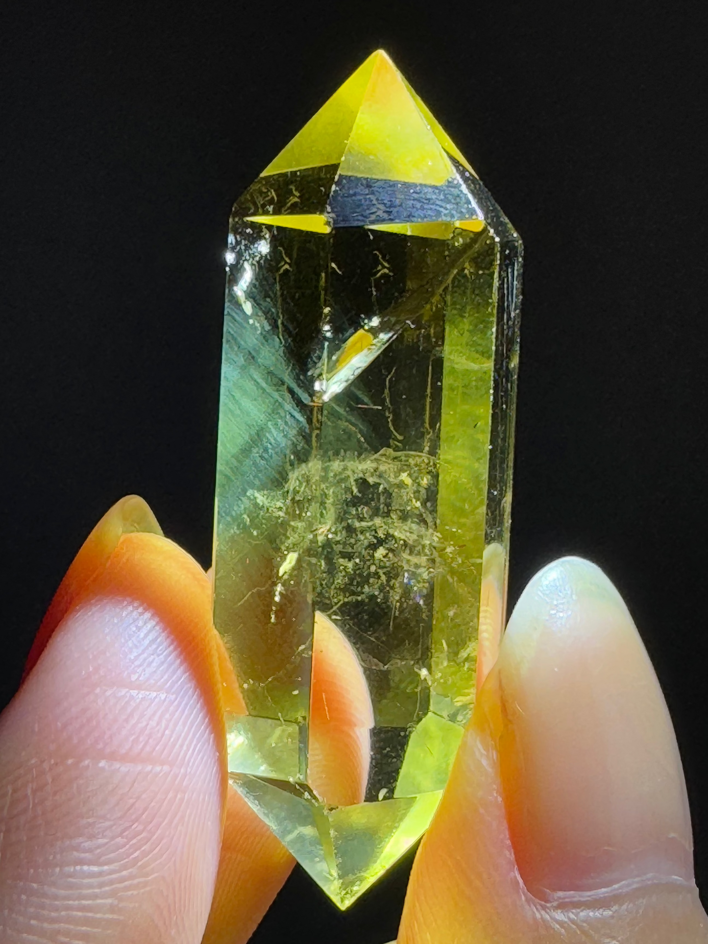 Blue Angel Feather Citrine DT 42mm #4 (video)