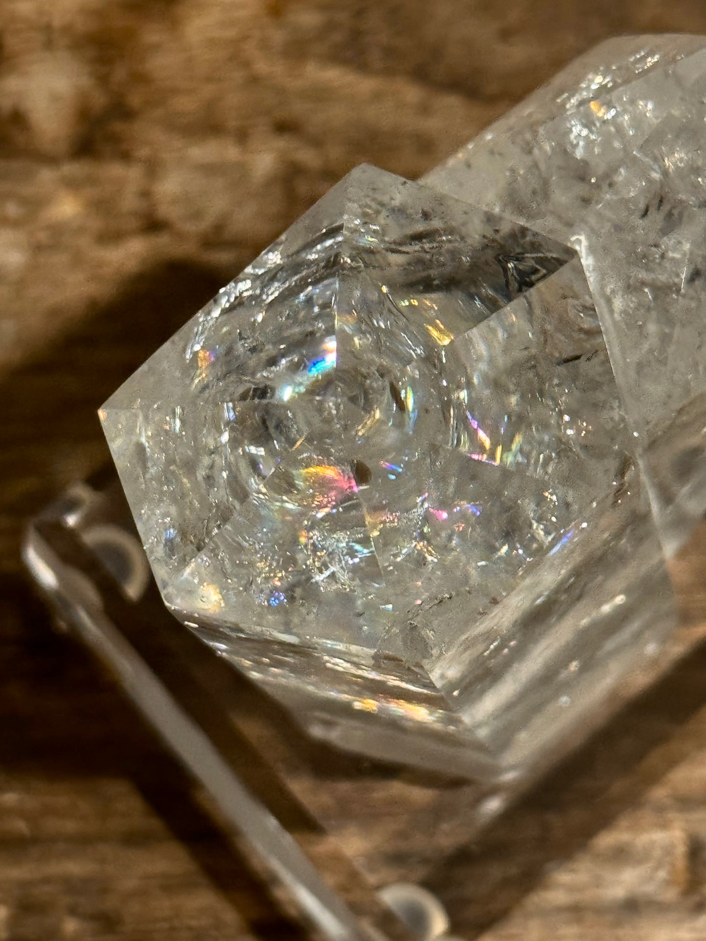 Clear Quartz Twin Tower with Custom Stand (Video) #2