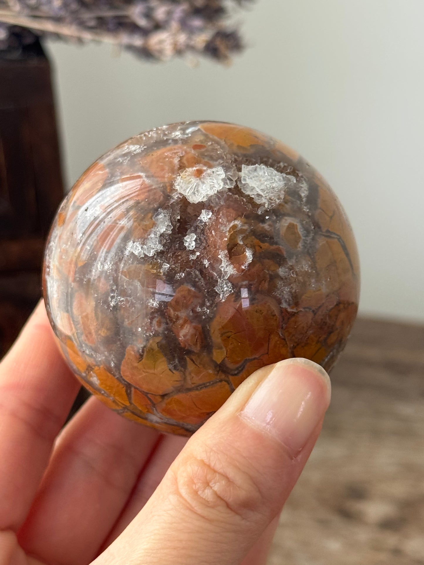 Brecciated Desert Jasper Sphere 6cm