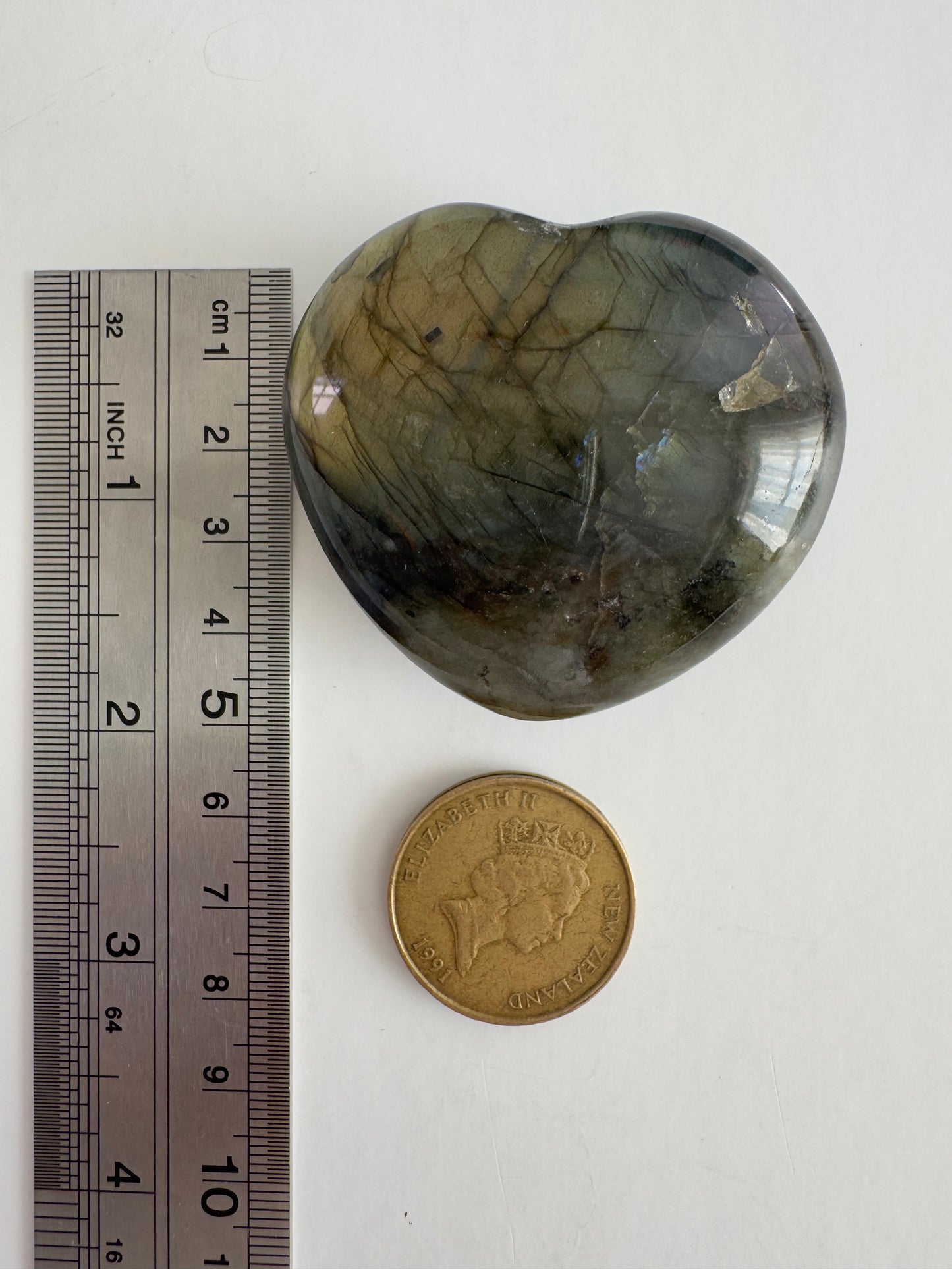 Labradorite Heart 87g #1