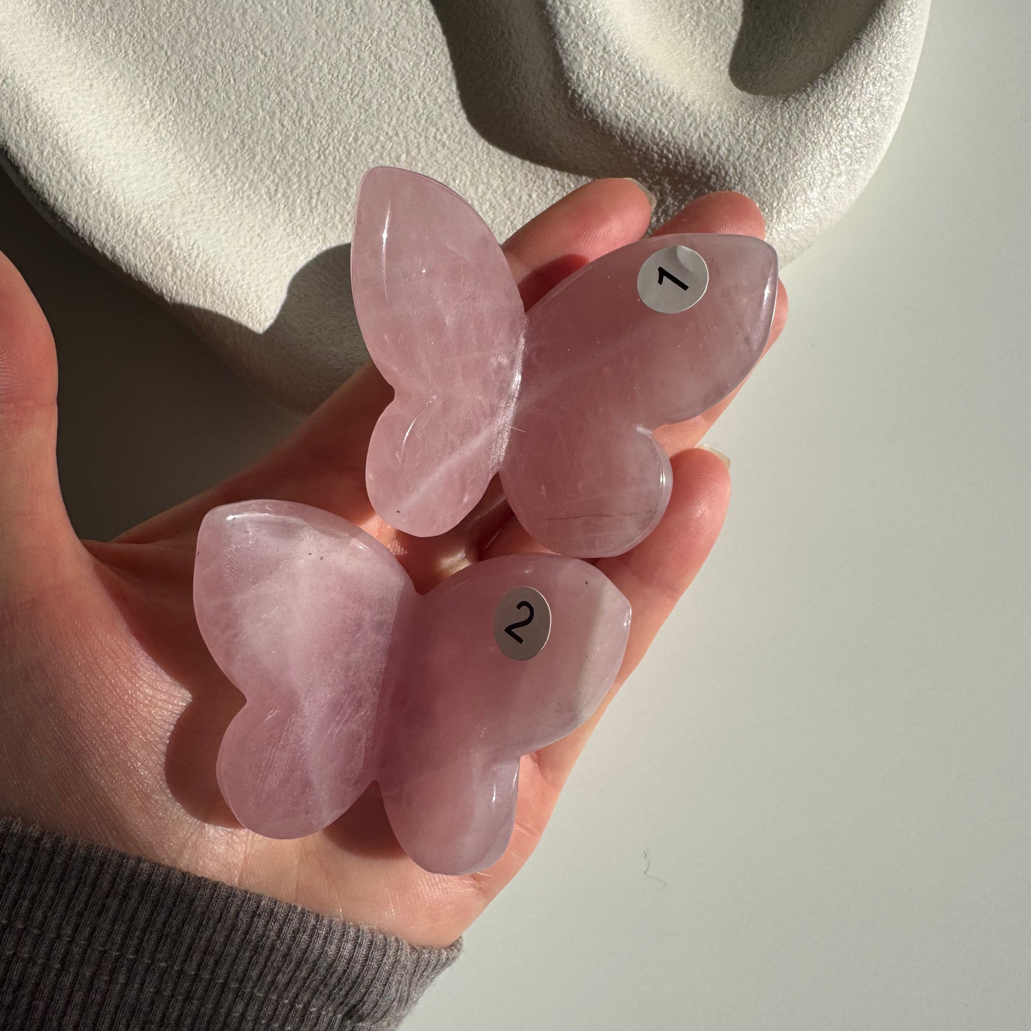 Rose Quartz Butterfly