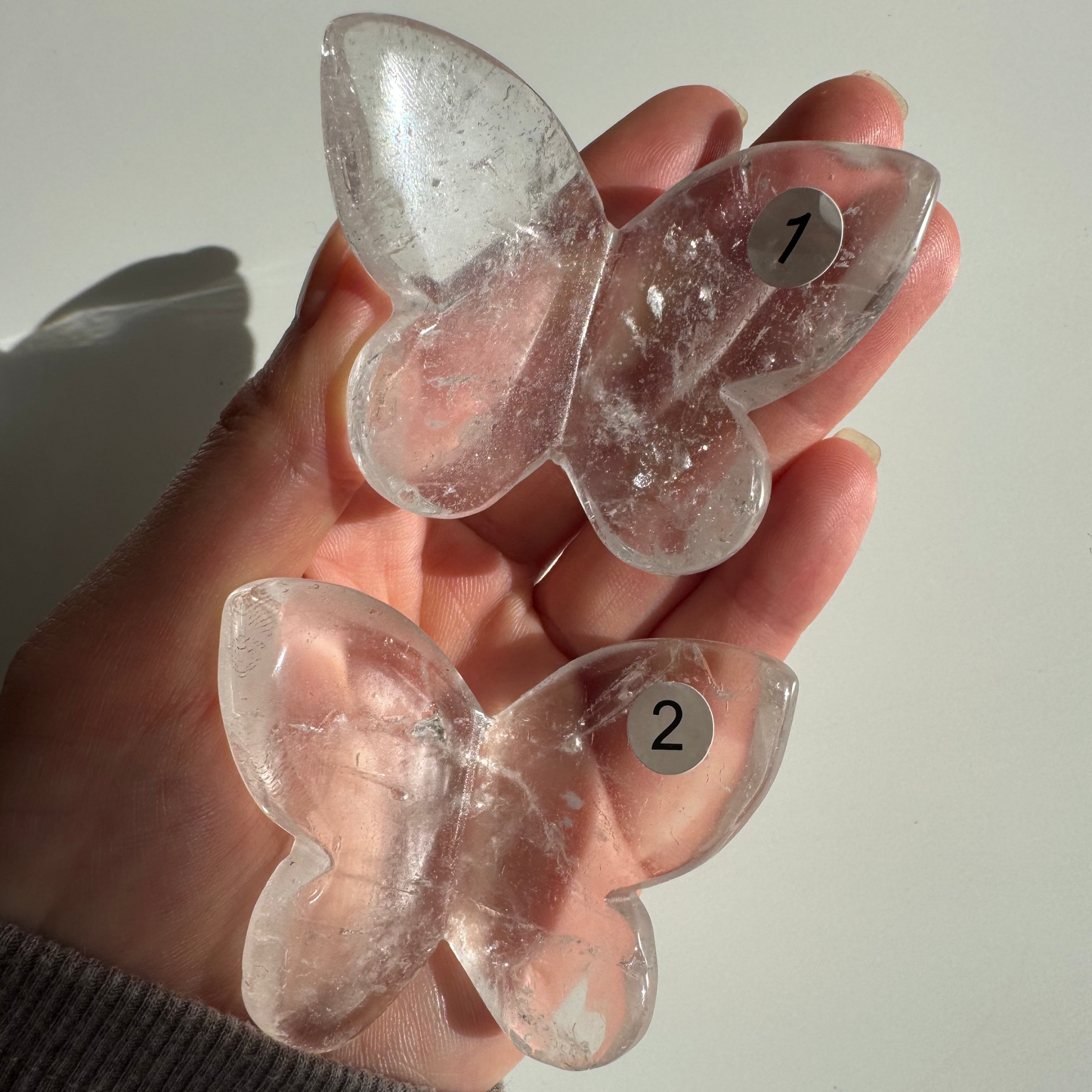 Clear Quartz Butterfly