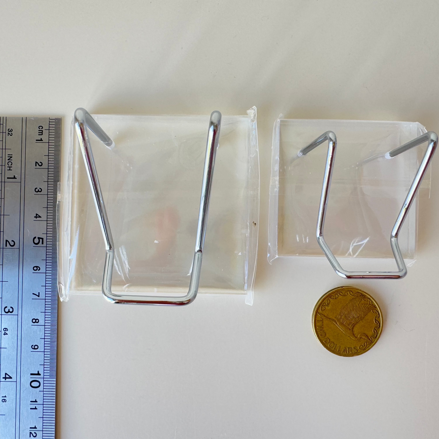 Silver Metal and Acrylic Crystal Display Stand Holder