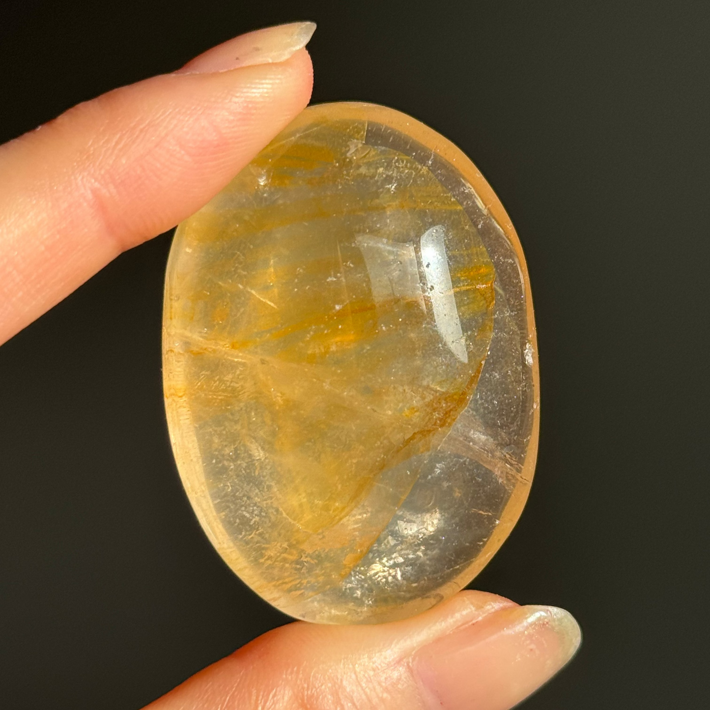 Golden Healer Palm Stone