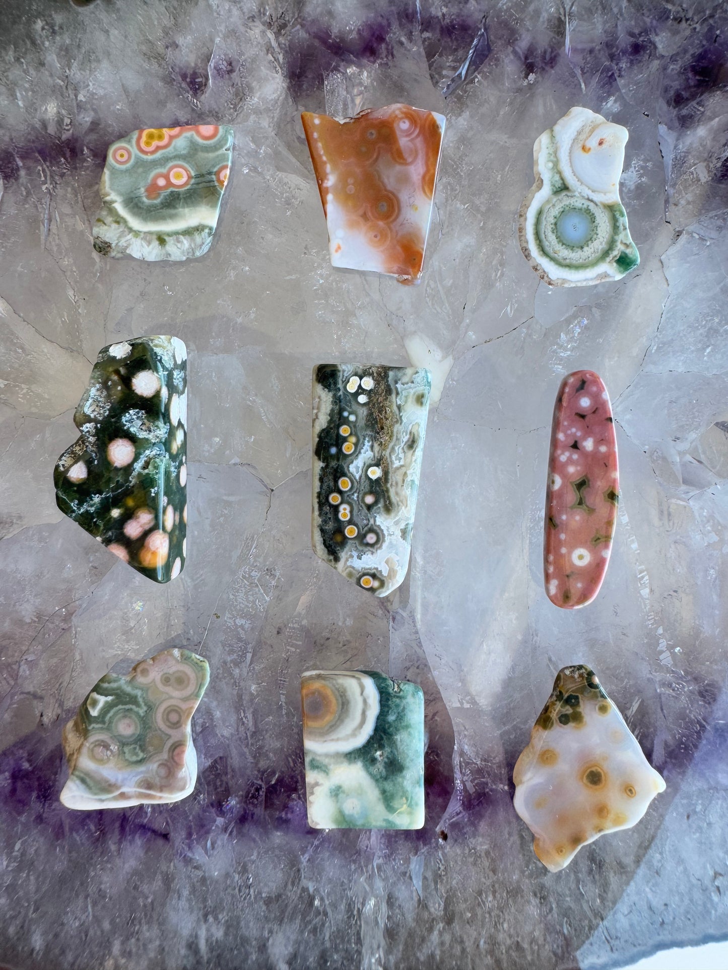 Old Stock Orbicular Ocean Jasper 10-18