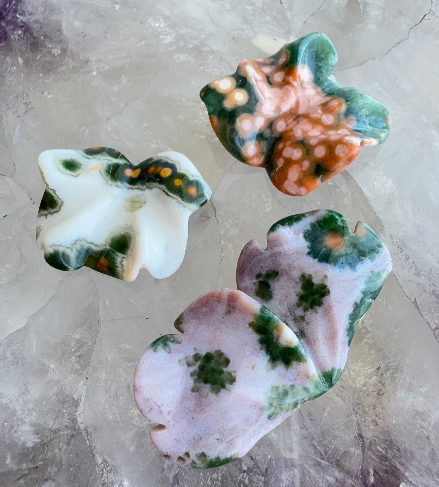 Old Stock Orbicular Ocean Jasper Butterfly 2 4g