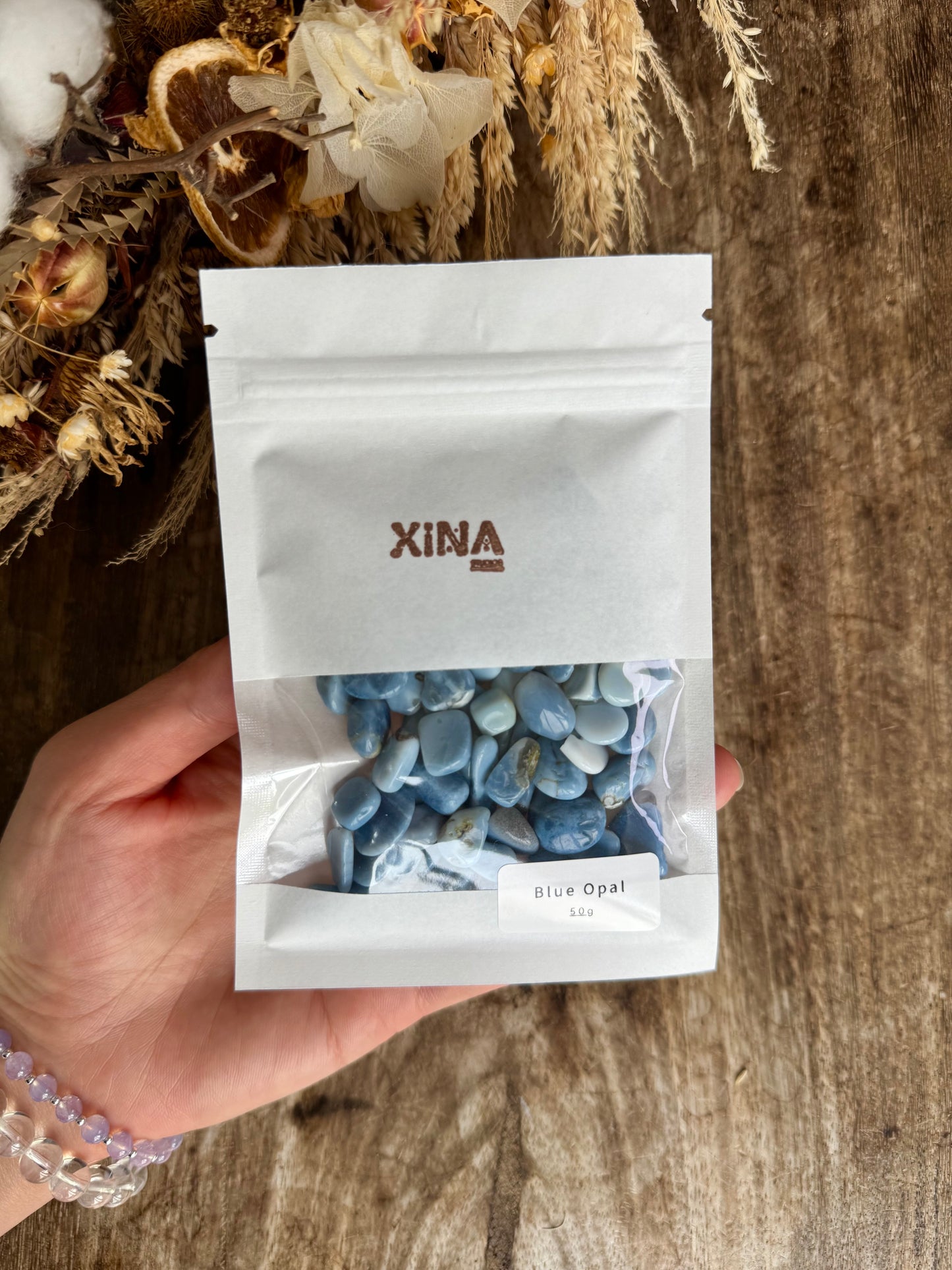 Blue Opal Chip 50gms Bag