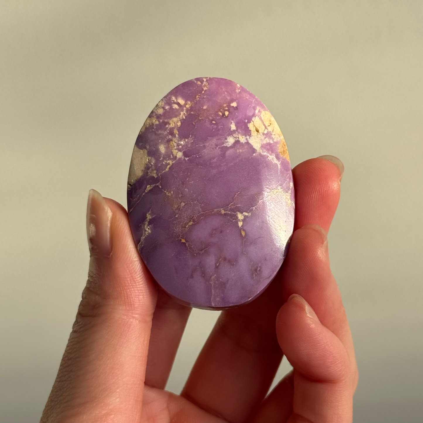 Phosphosiderite Palm Stone #1