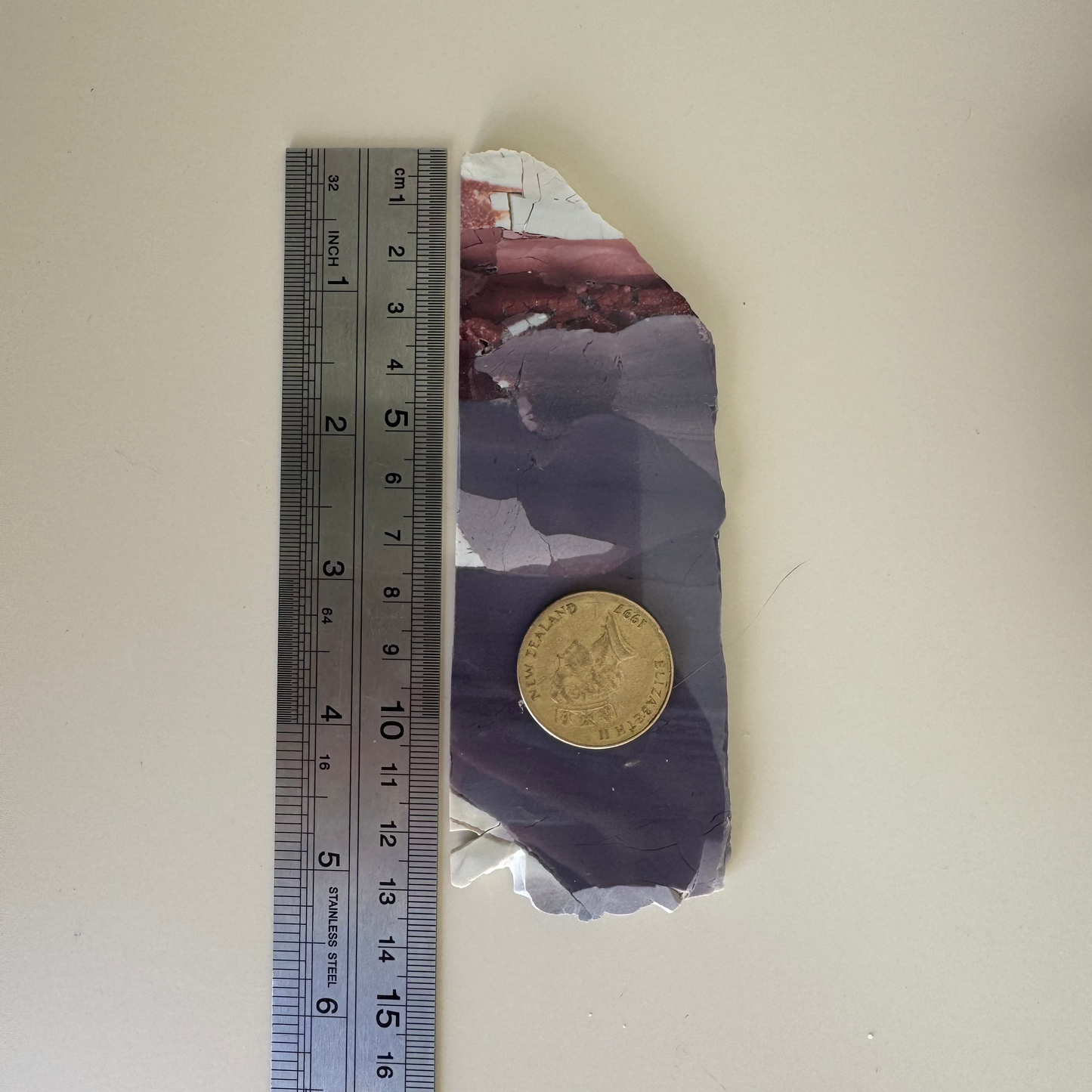HG Rare Hyacinth Jasper Raw Slab from Utah 58g
