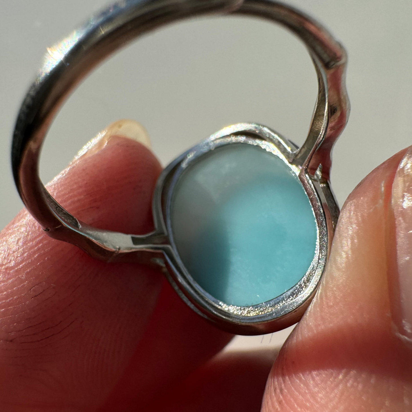 Larimar Ring Adjustable (video)