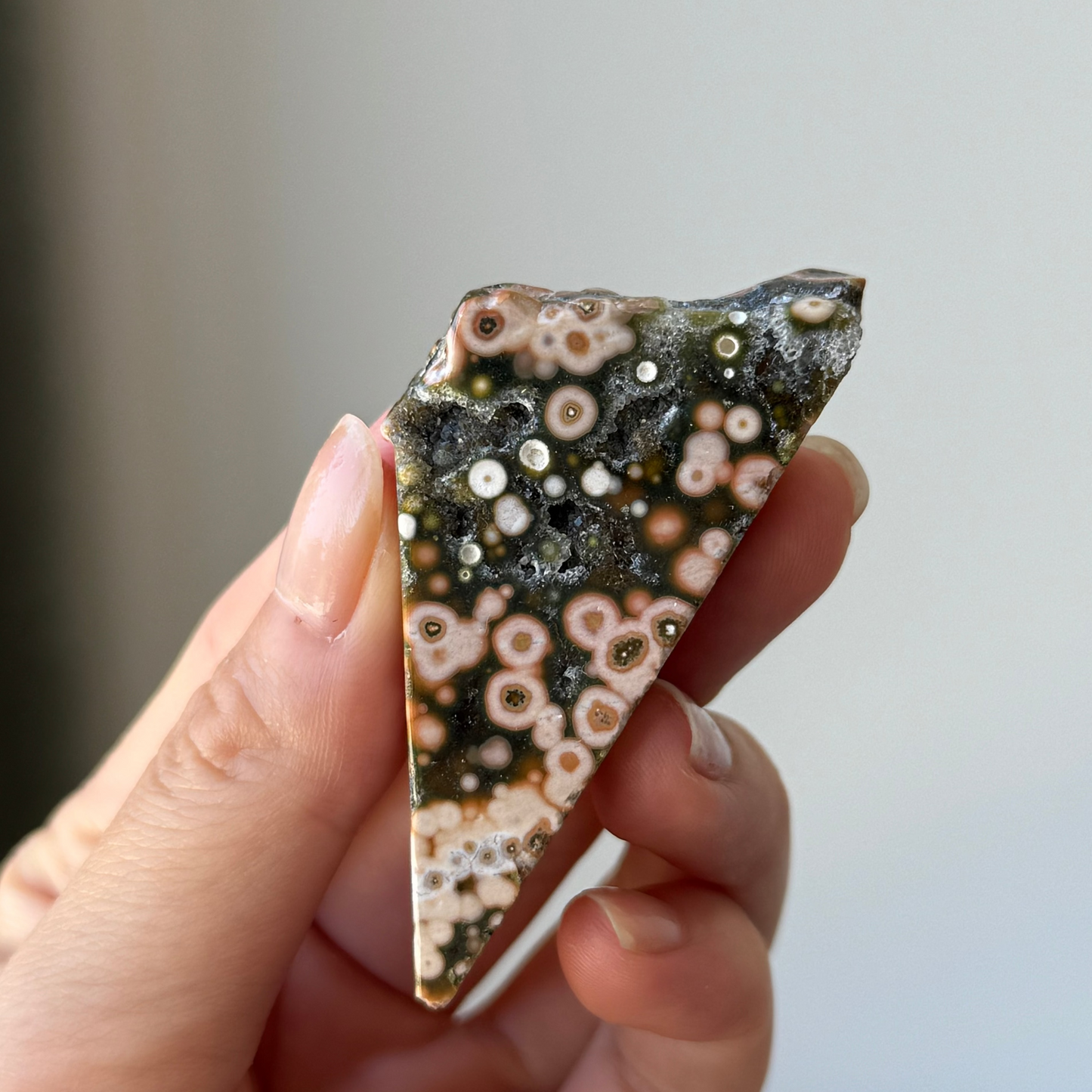Old Stock Orbicular Ocean Jasper Raw 2, 23g