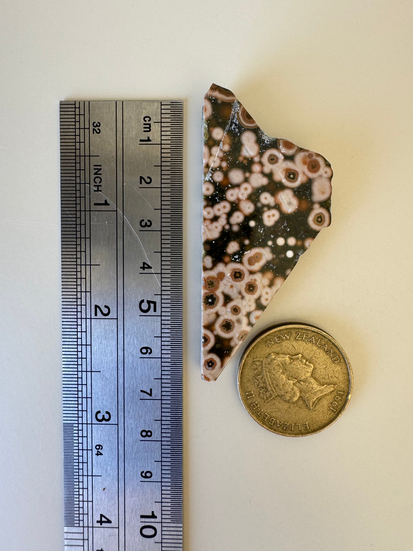 Old Stock Orbicular Ocean Jasper Raw 2, 23g
