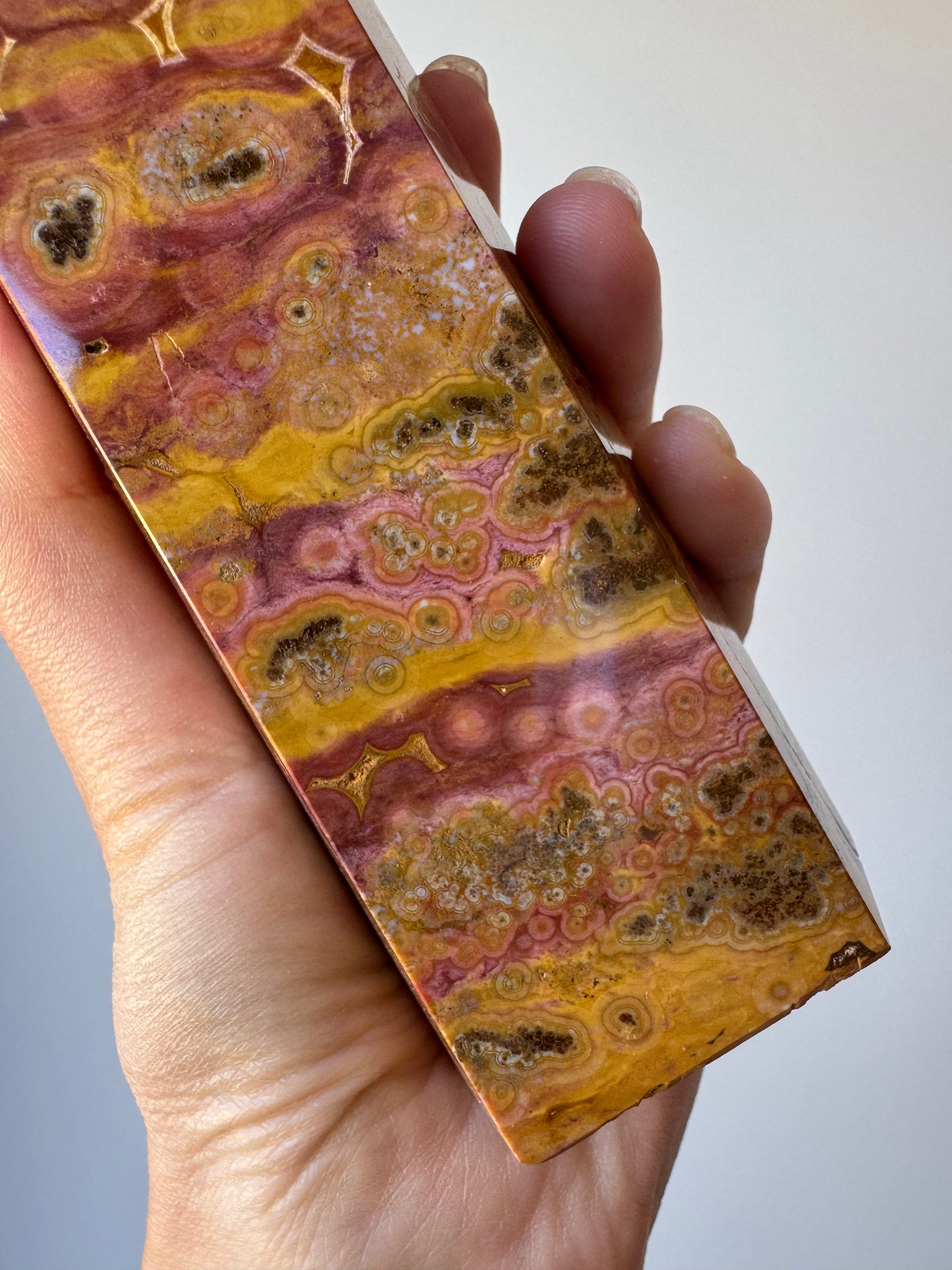 Rare Extra Large Kabamby Ocean Jasper Towers 818g,26mm